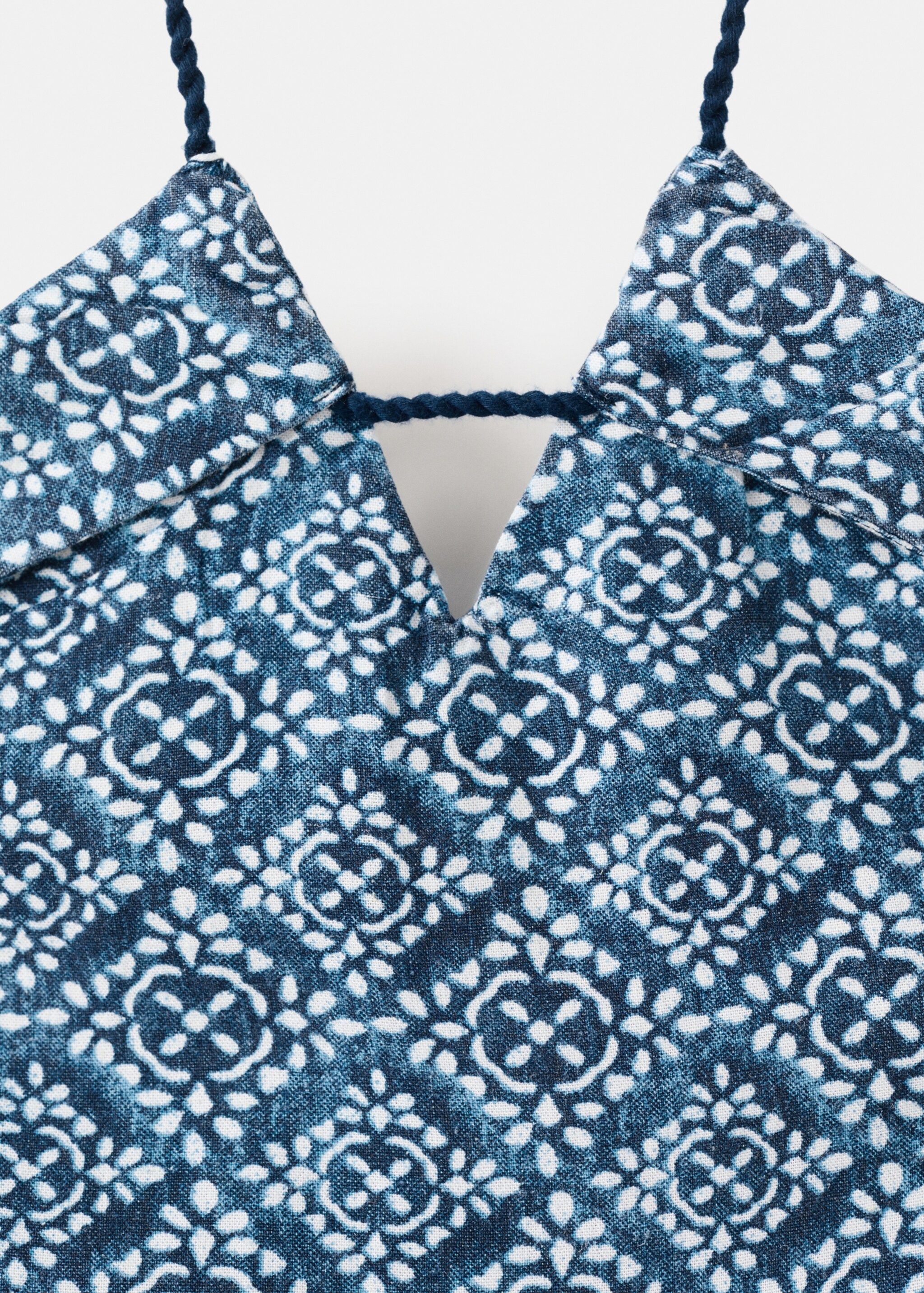 Robe lin emmanchures américaines - Détail de l'article 8, Bleu marine. Ref: 27077136-00.