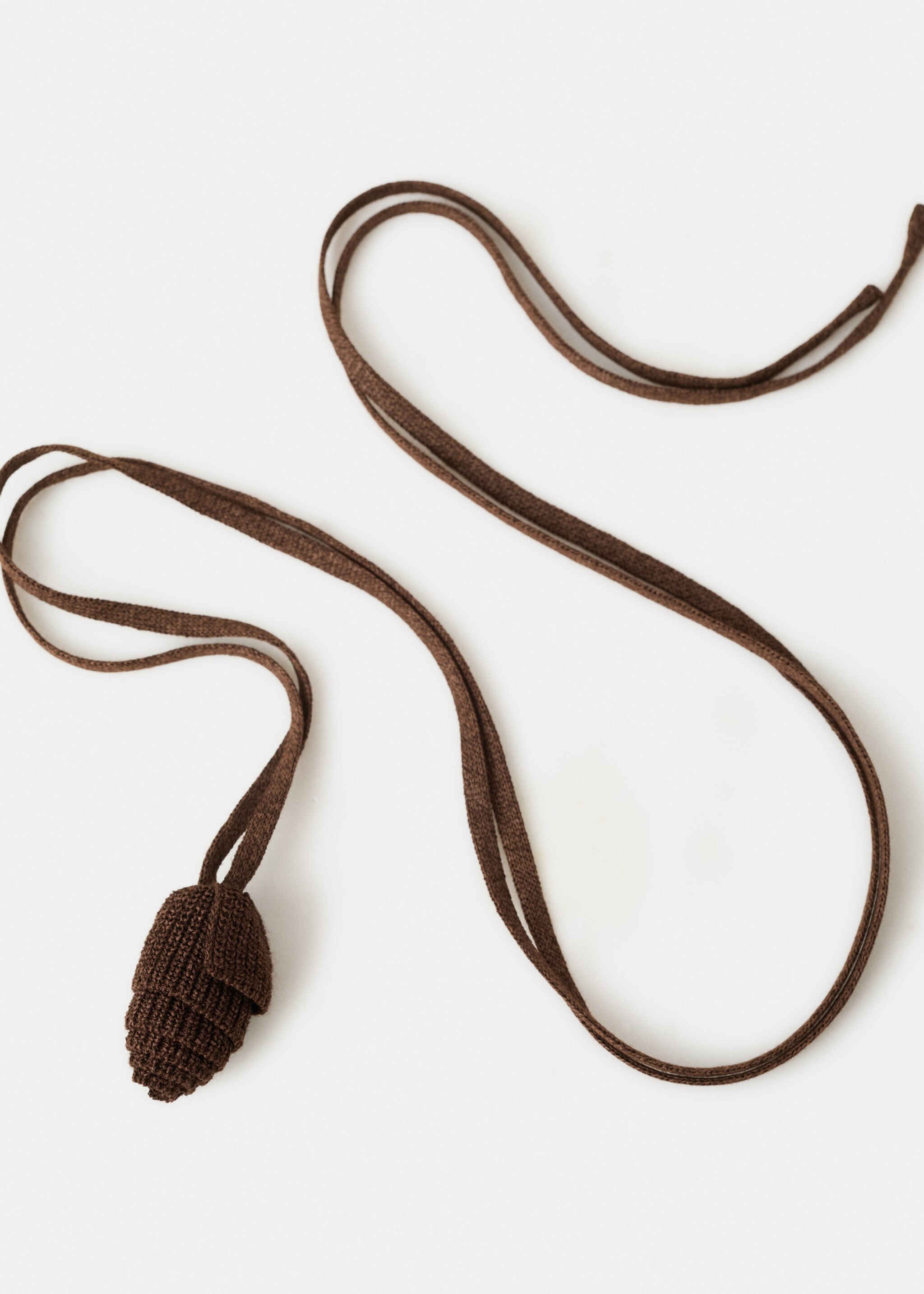 Fine-knit sweater - Details of the article 8, Chocolate. Ref: 27077137-00.