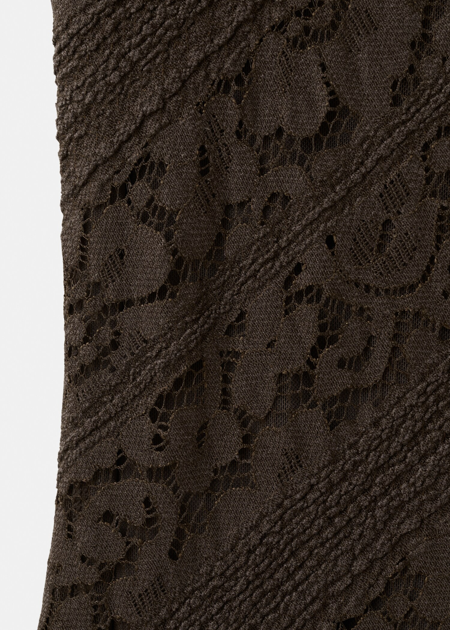 Semi-transparent lace long dress - Details of the article 0