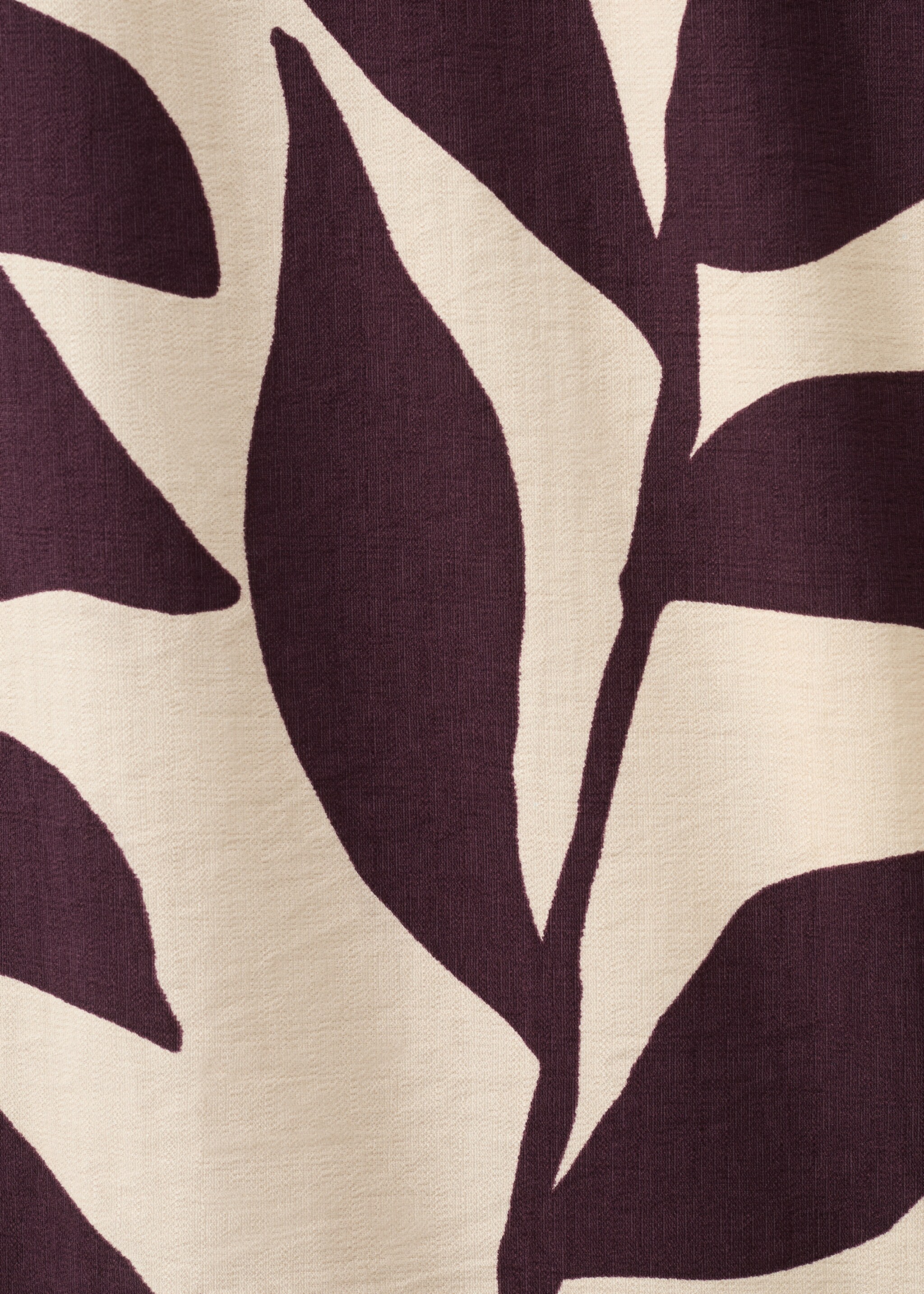 Printed straight pants - Details of the article 0, Ecru. Ref: 27077144-00.