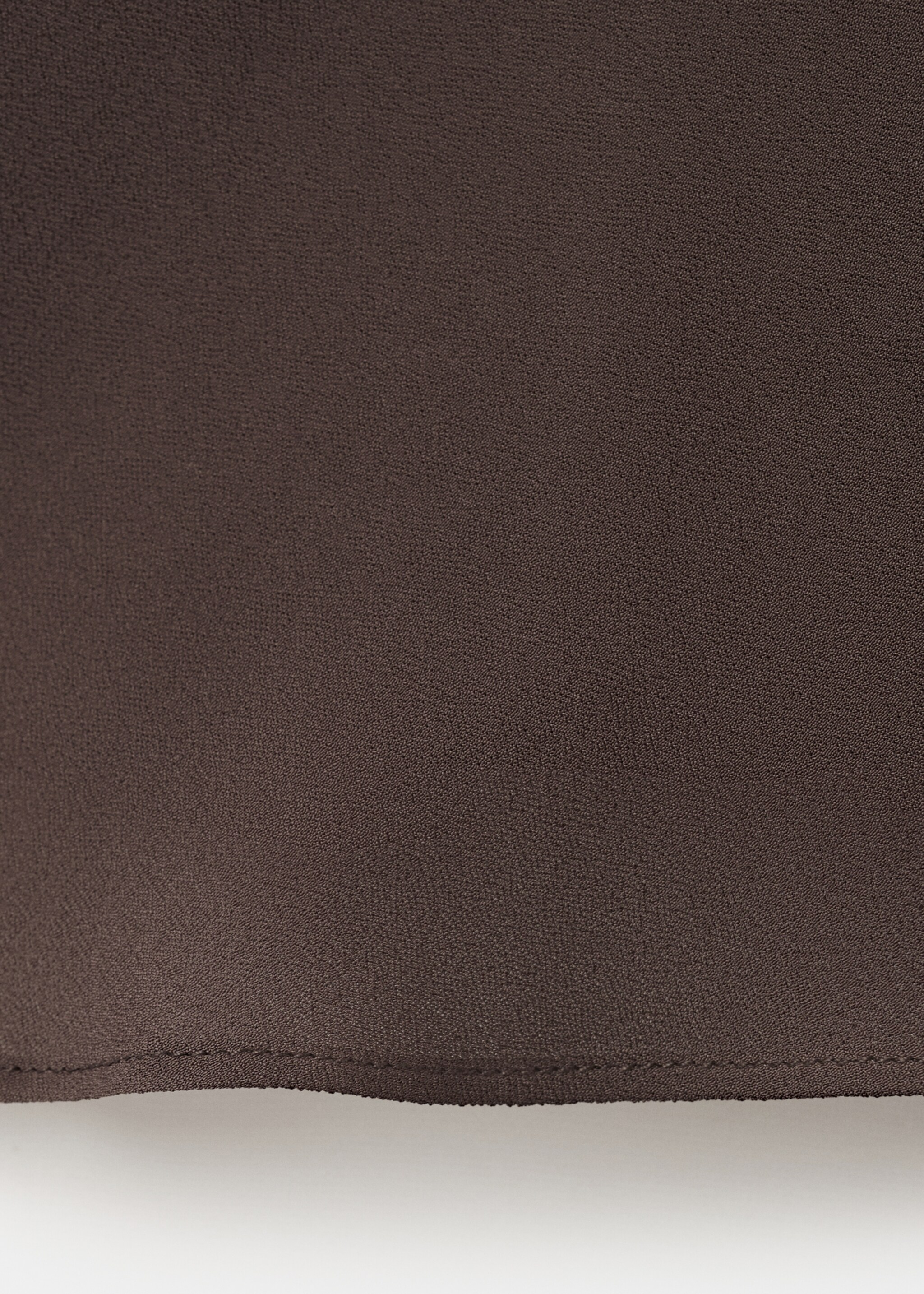 Lace trim top - Details of the article 0, Chocolate. Ref: 27077145-00.