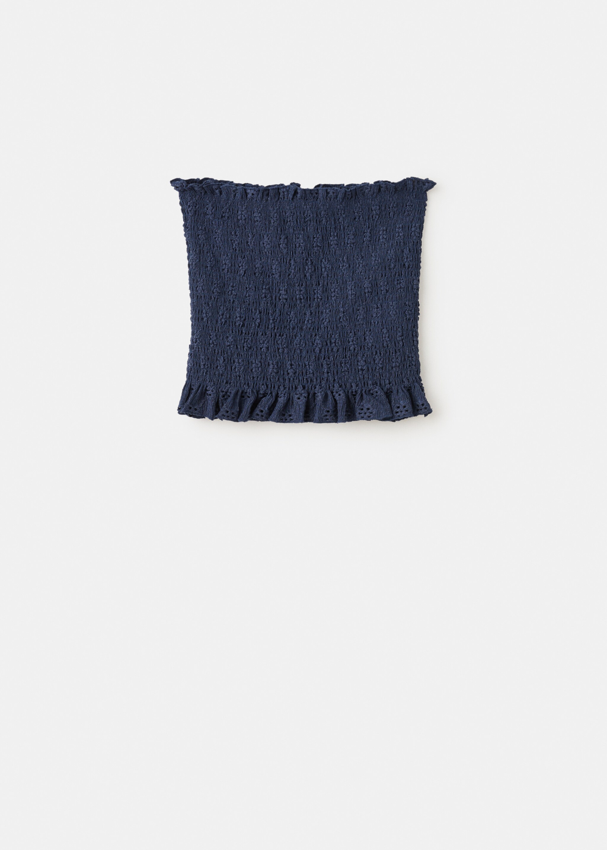 Fodros, becsületszó top - Termék modell nélkül, Tengerészkék. Ref: 27077147-00.