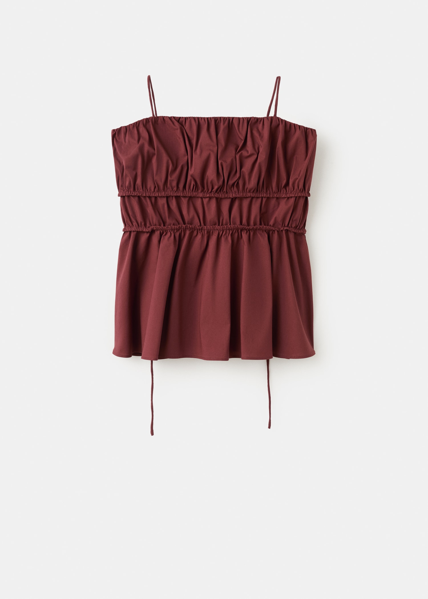 Ruched cotton top - Article without model