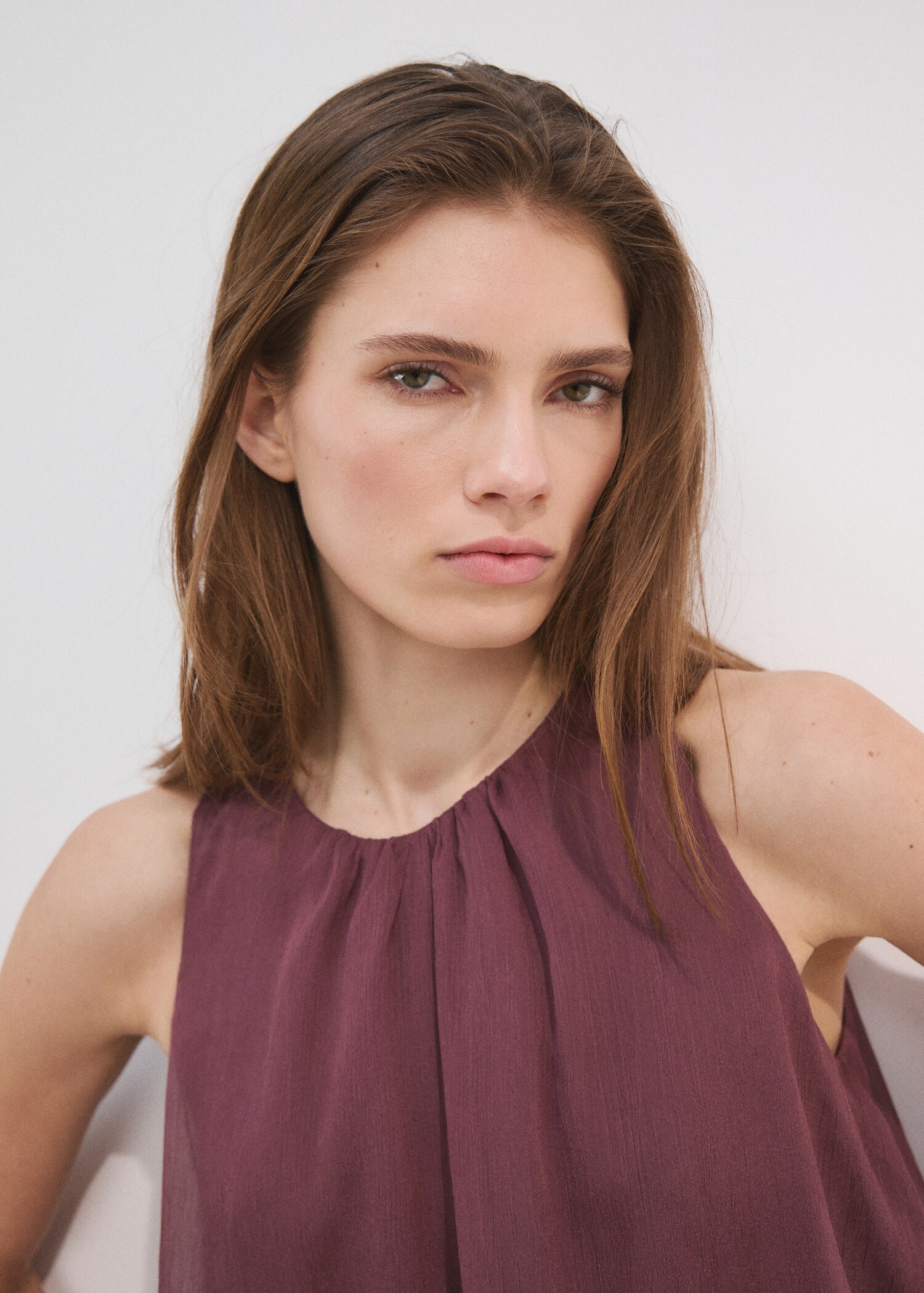 Ruffled draped dress - Details of the article 1