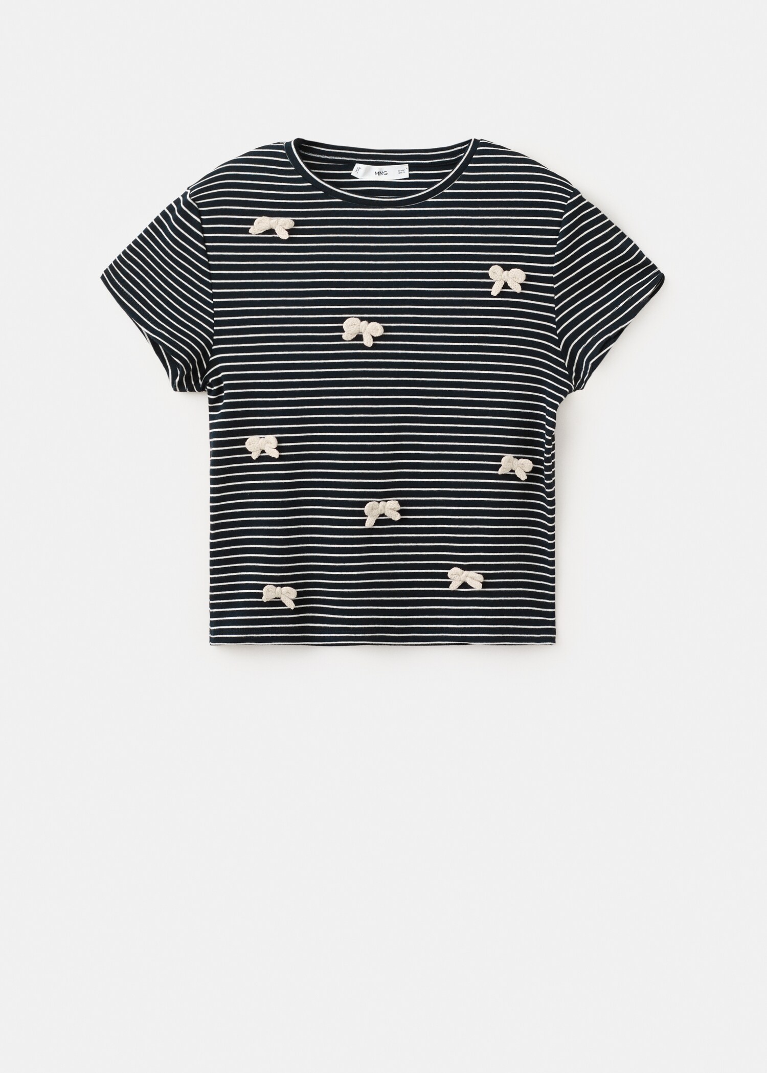 Striped T-shirt with ties - Article without model