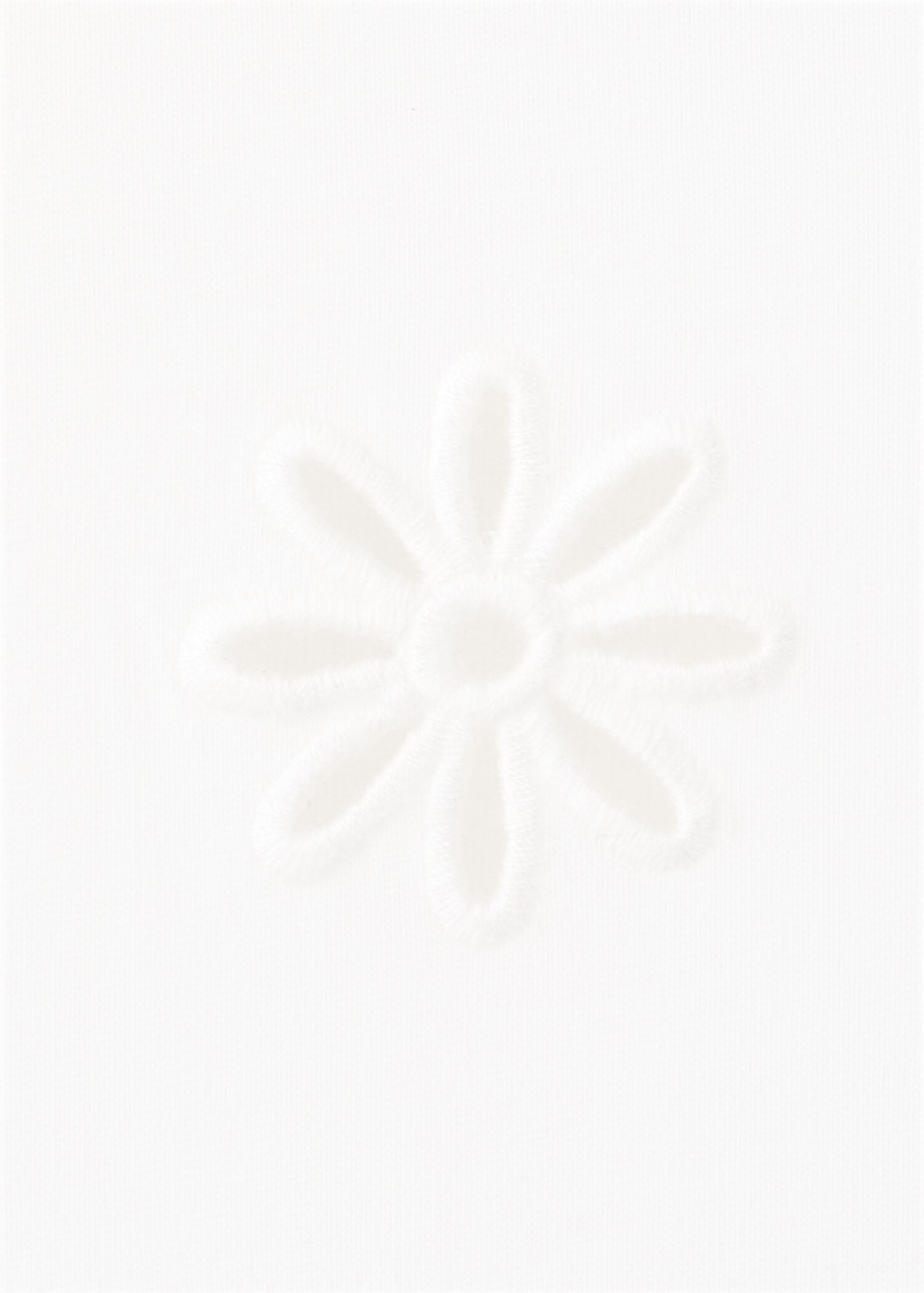 Embroidered cutwork cotton T-shirt - Details of the article 0