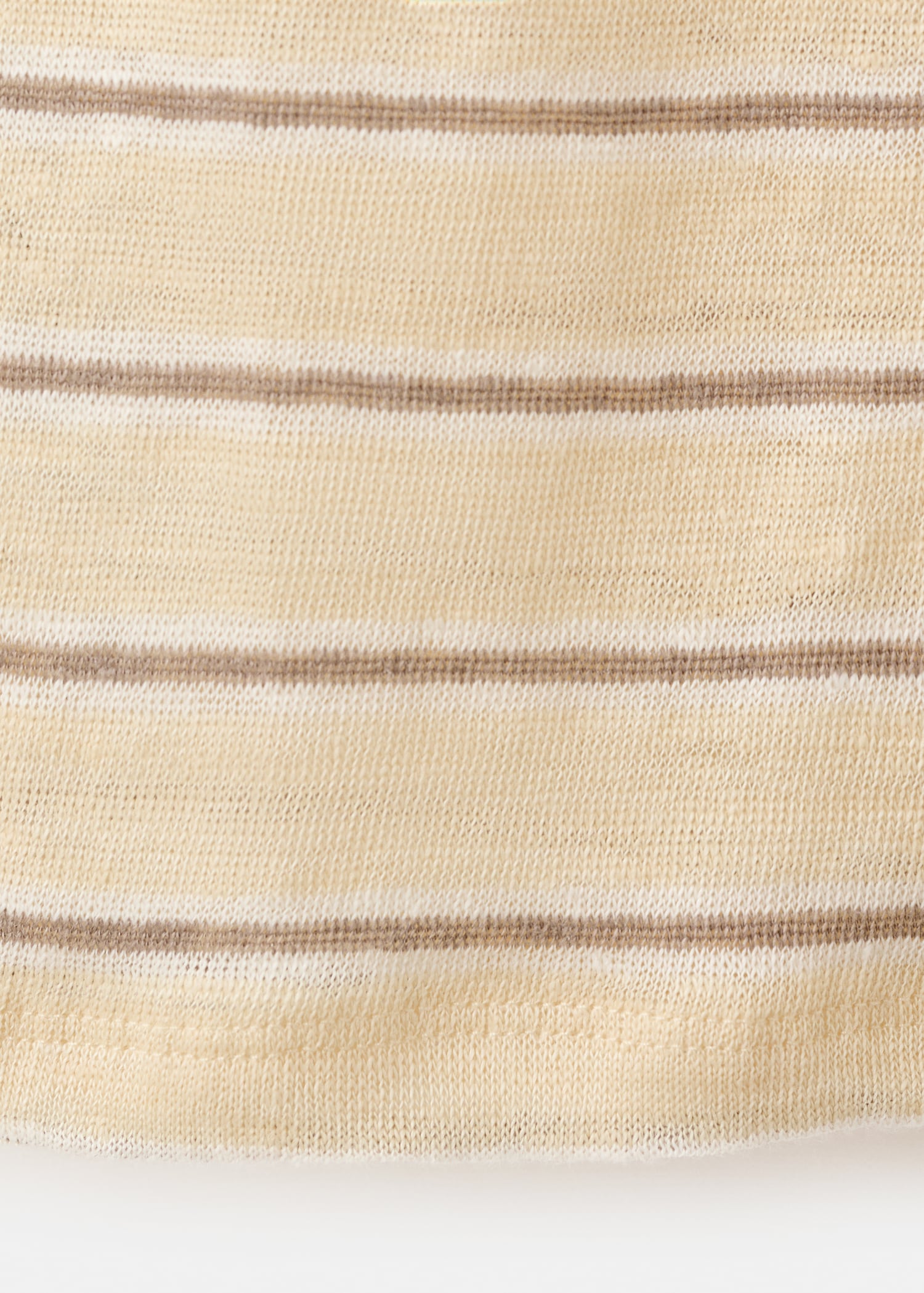 Short-sleeved linen t-shirt - Details of the article 0