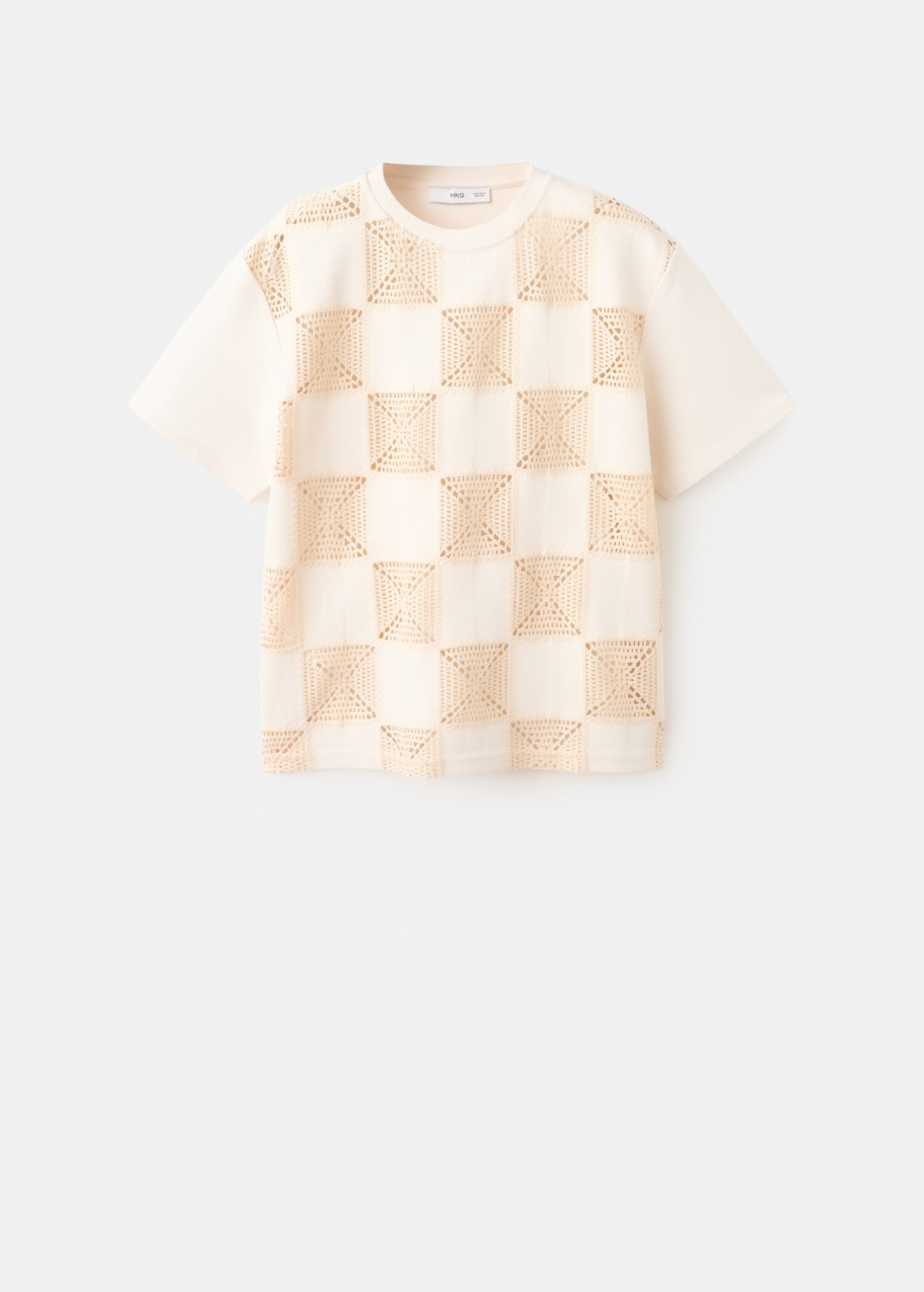 Crochet print T-shirt - Article without model