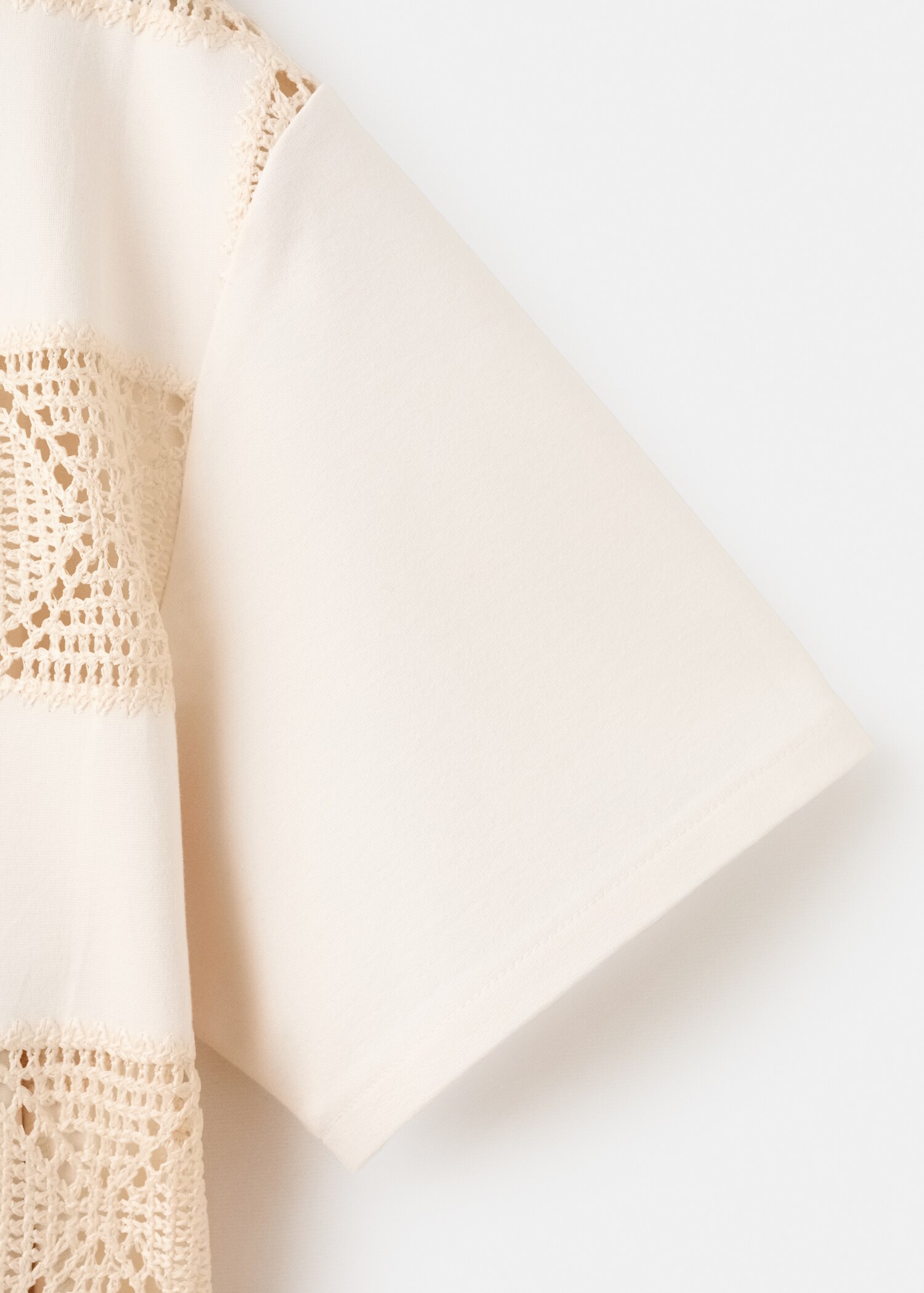 Crochet print T-shirt - Details of the article 0