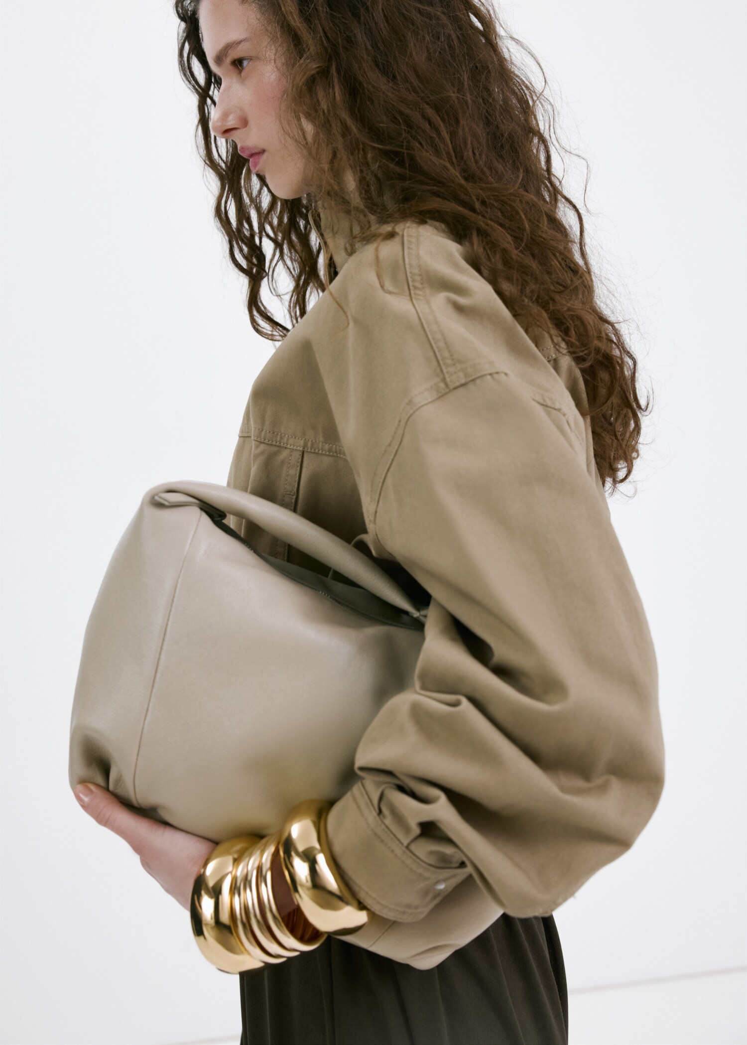 Veste en jean oversize poches - Détail de l'article 2