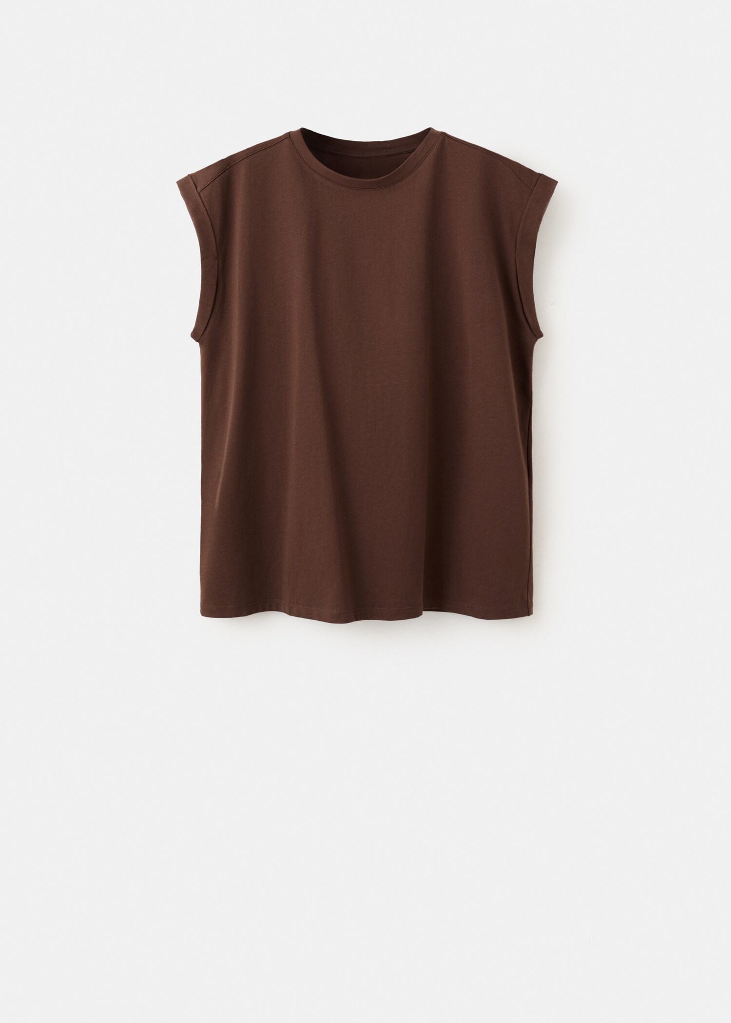 Short-sleeved t-shirt with shoulder pads - Article without model