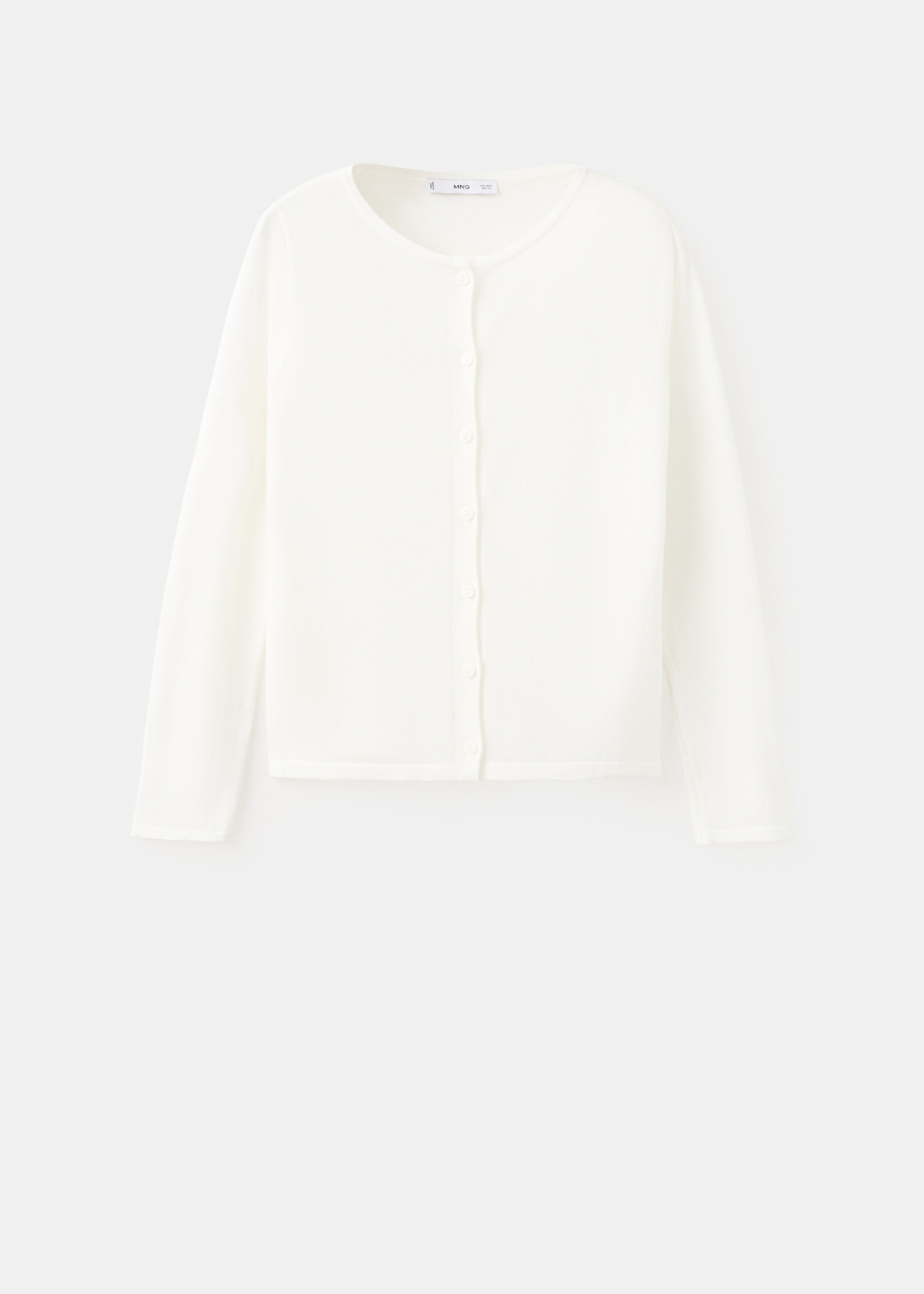 Cárdigan punto botones - Artículo sin modelo, Crudo. Ref: 27077162-00.