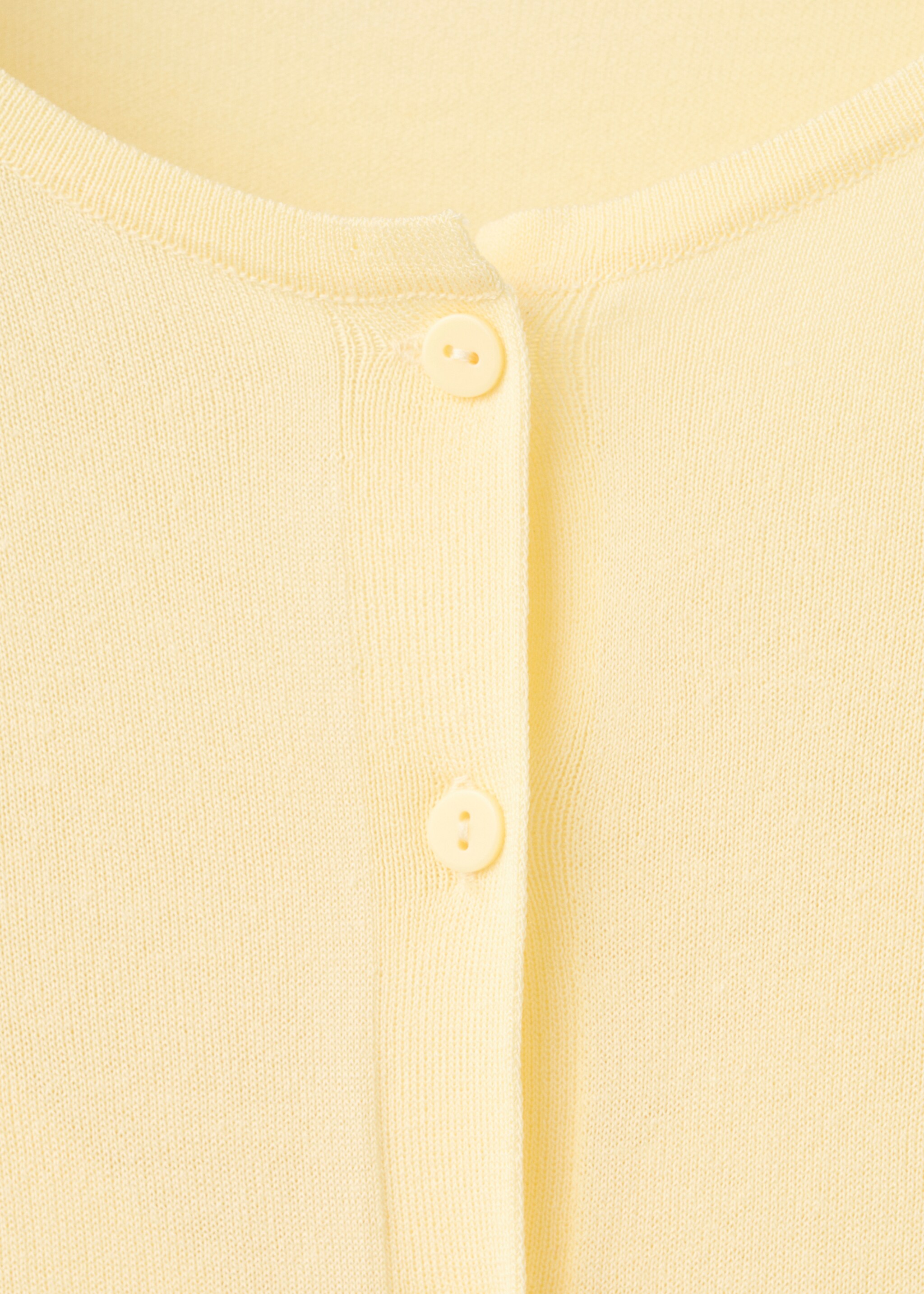 Cardigan maille boutons - Détail de l'article 8, Jaune pastel. Ref: 27077162-00.