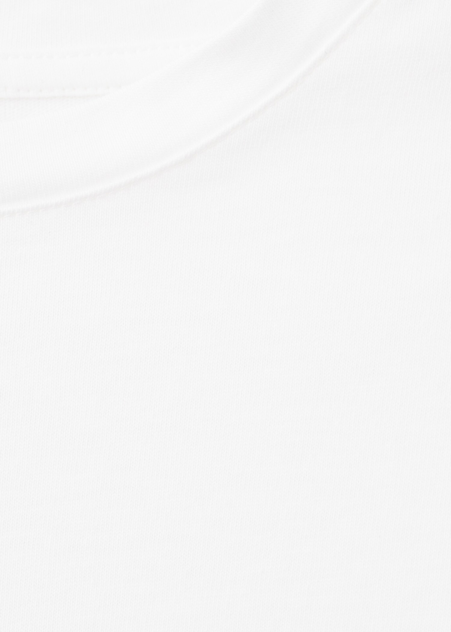 Baumwoll-T-Shirt mit Raffdetail - Detail des Artikels 0