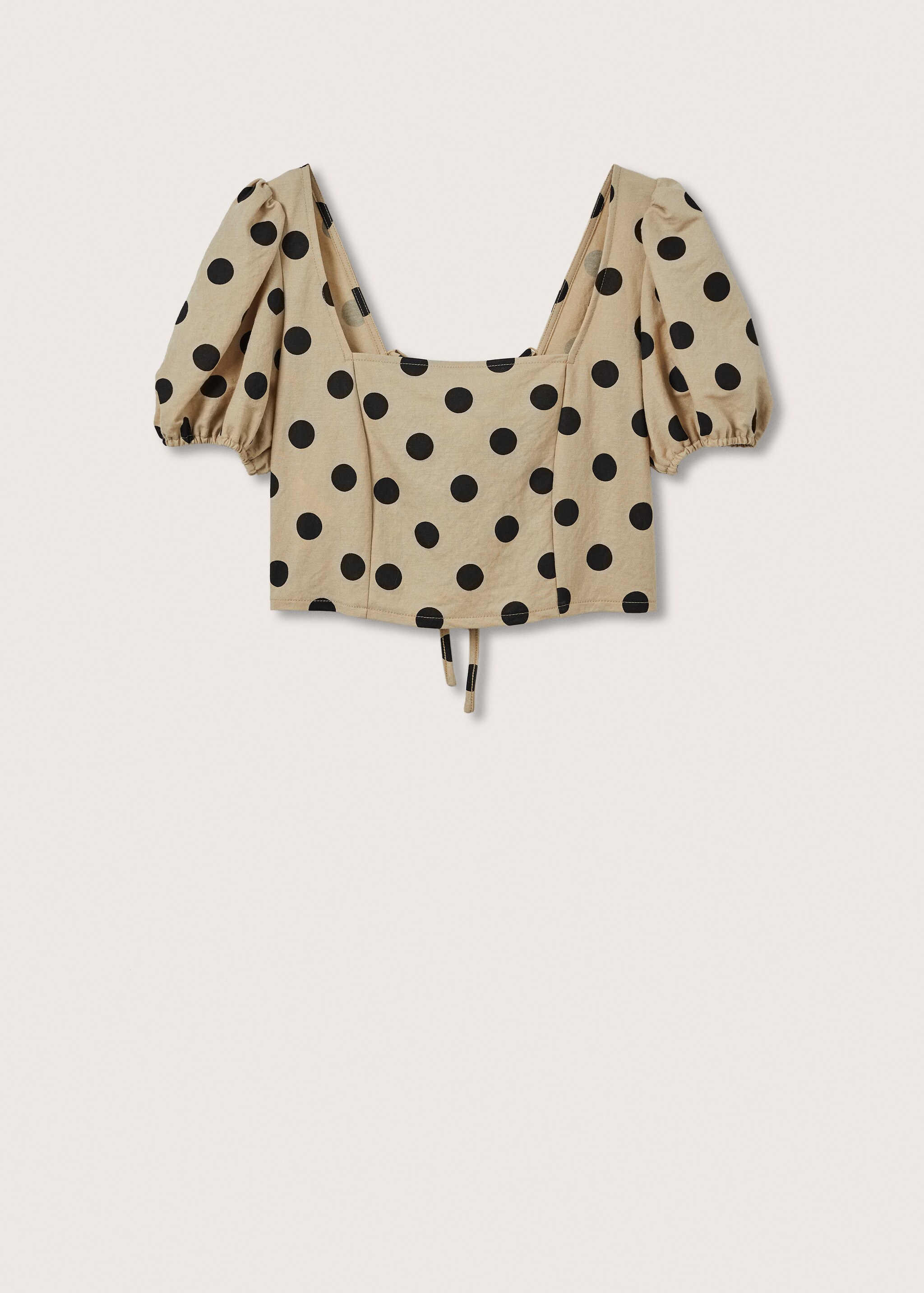 Polka-dot crop top - Article without model