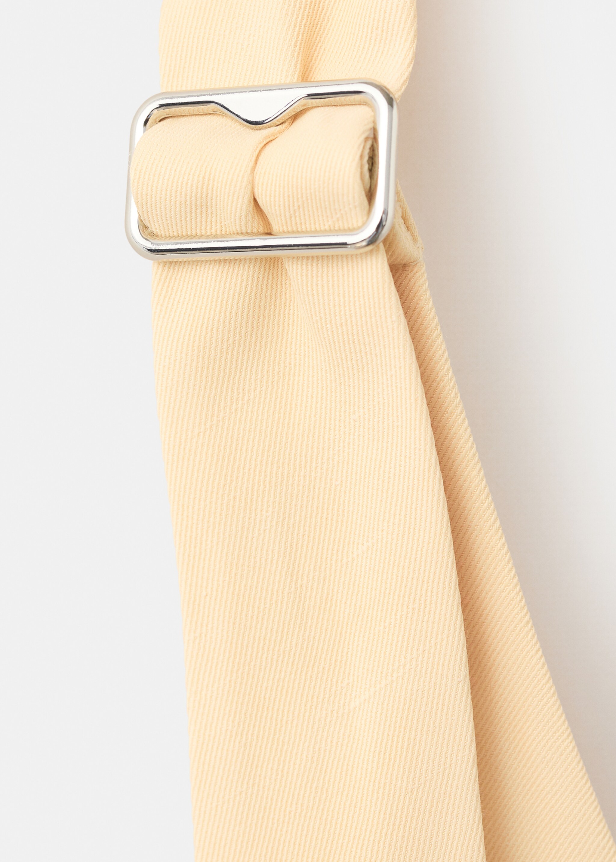 Linen buttoned top - Details of the article 0, Yellow. Ref: 27077789-00.