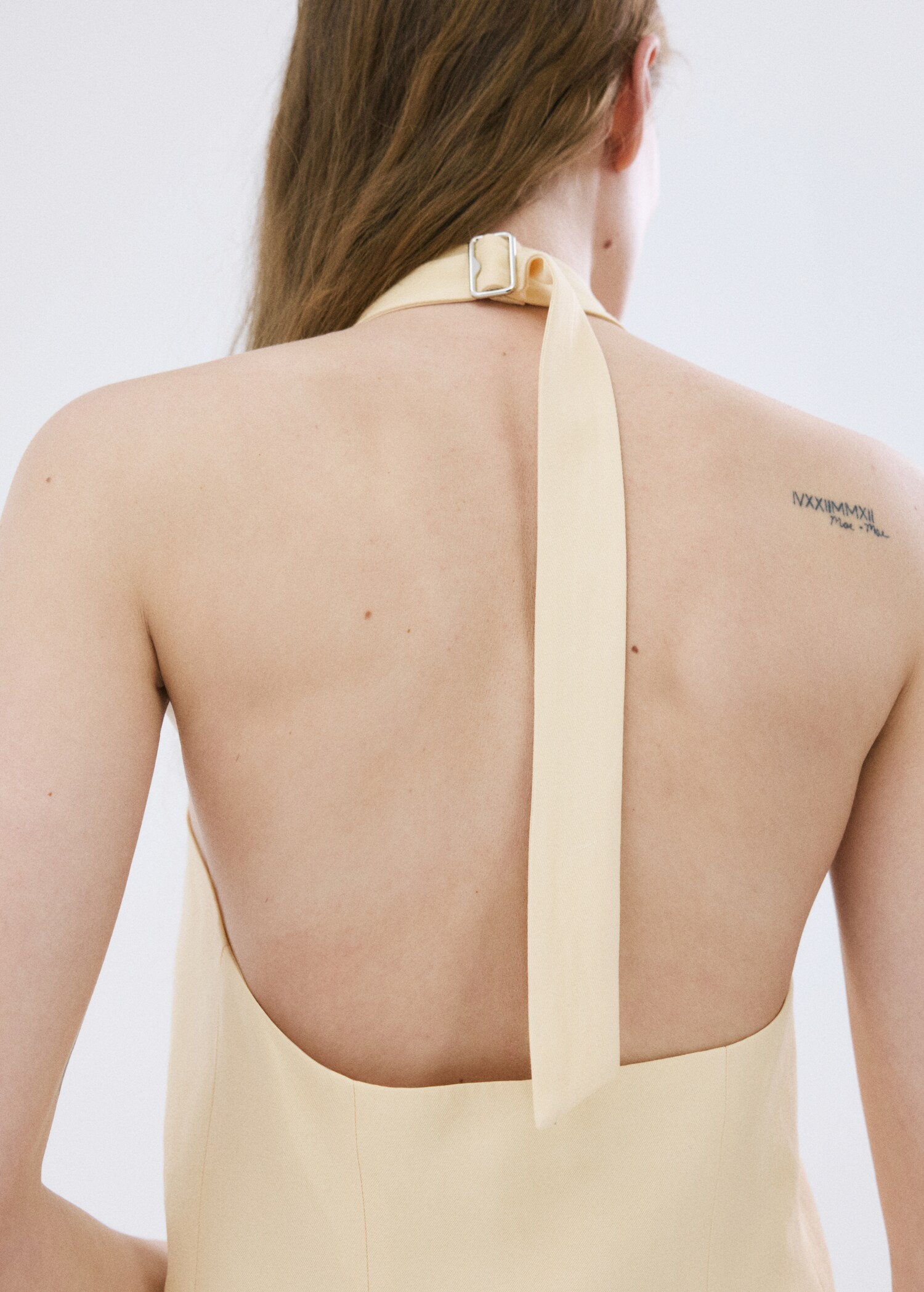 Linen buttoned top - Reverse of the article