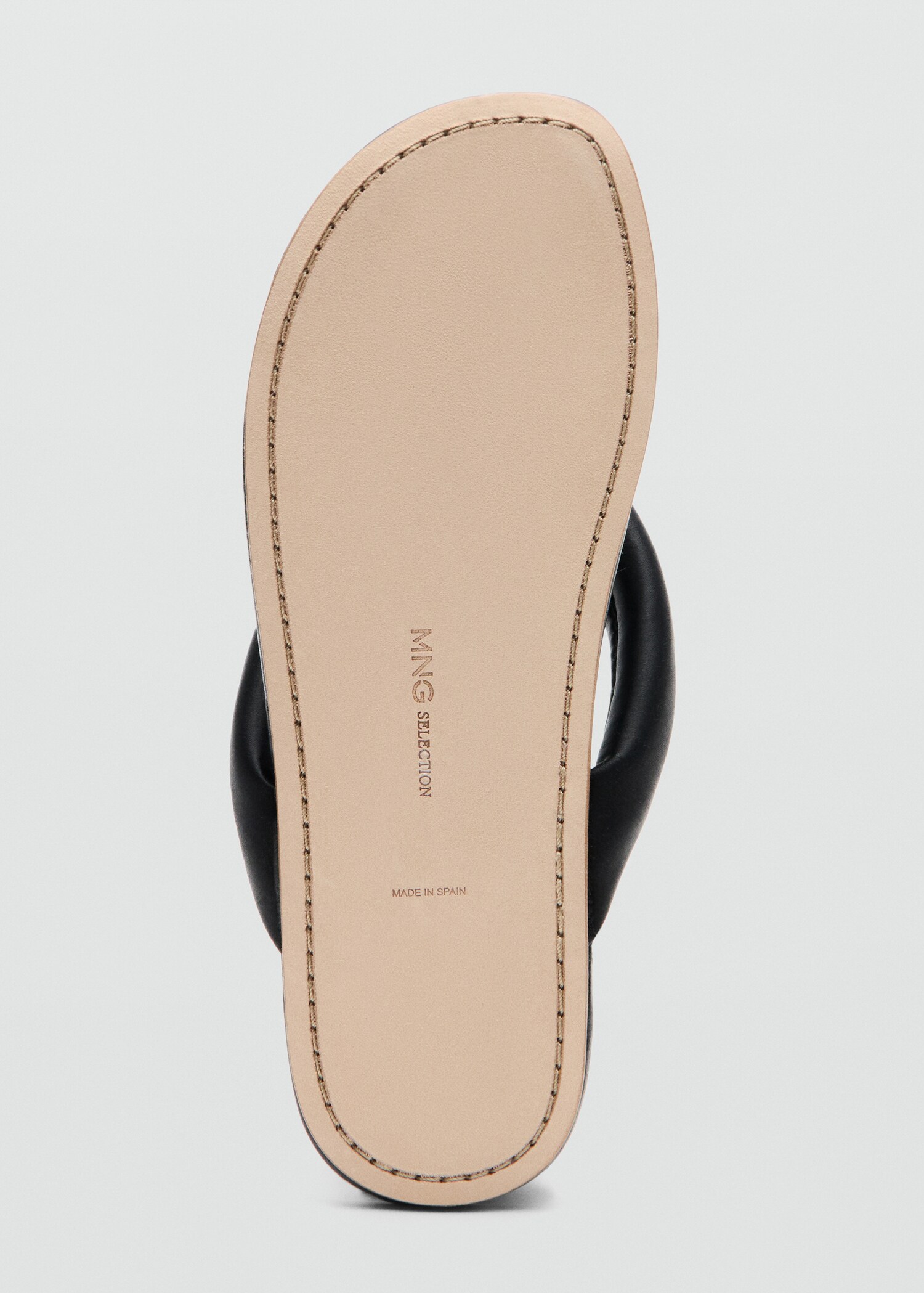 Кожаные сандалии со стегаными ремешками - Деталь изделия 3