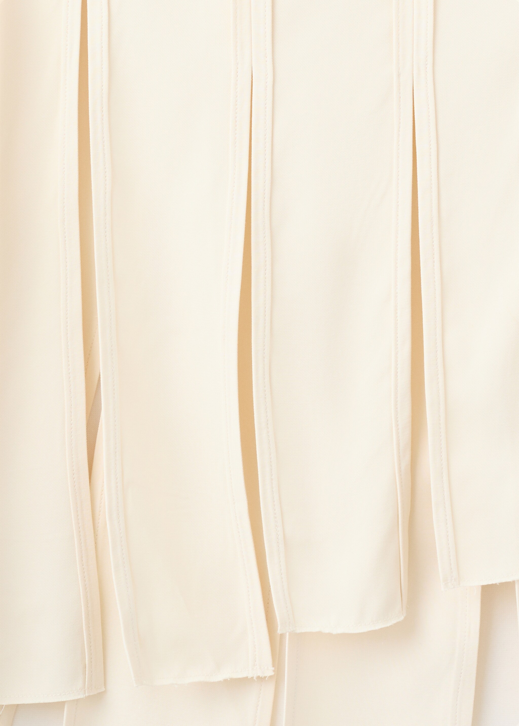 Midi skirt with pleated asymmetric hem - Details of the article 0, Sand. Ref: 27077799-00.