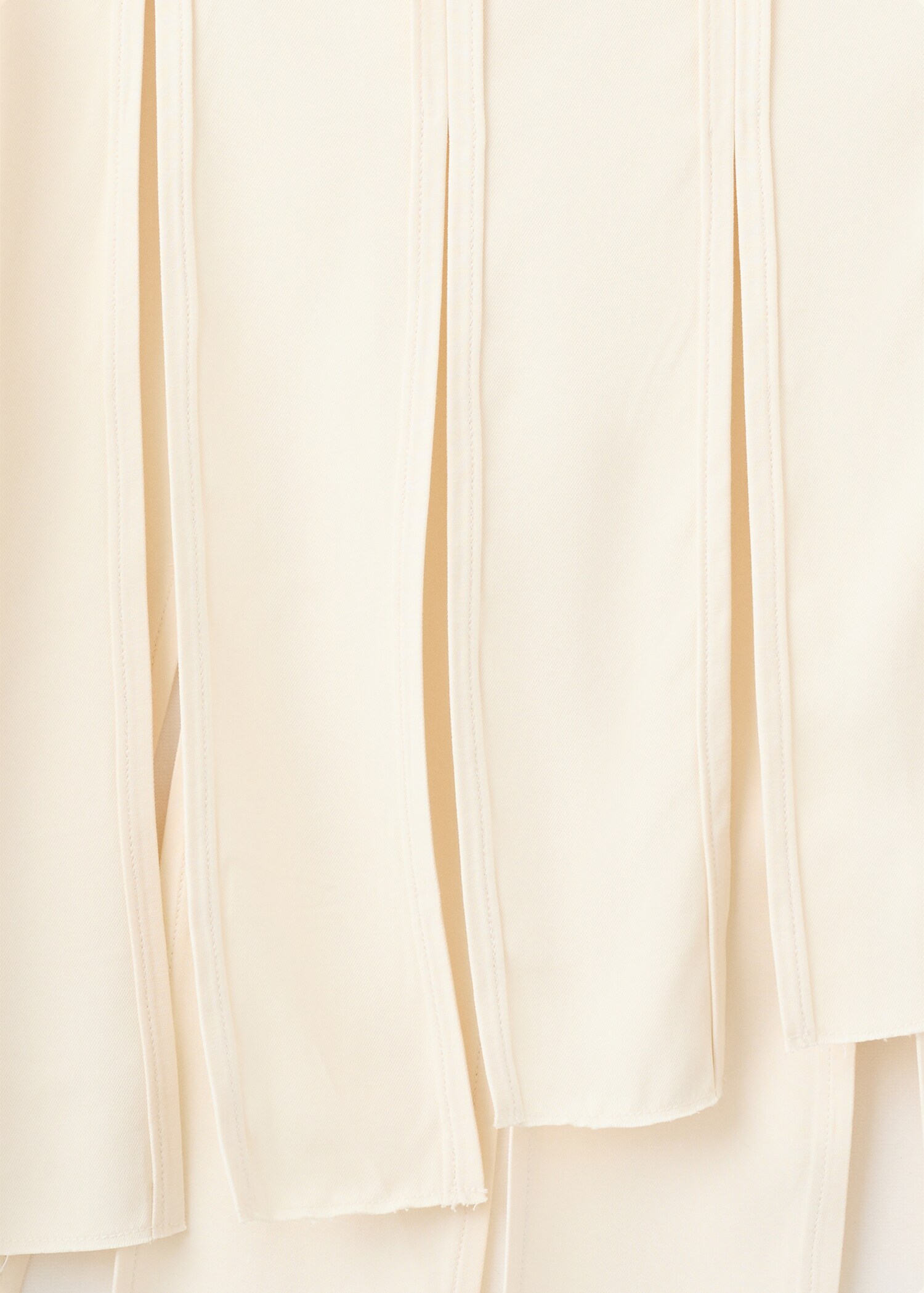 Midi skirt with pleated asymmetric hem - Details of the article 0
