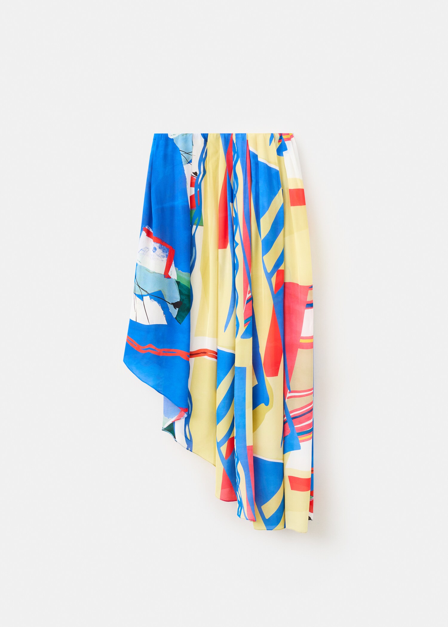 Asymmetrical printed skirt - Article without model