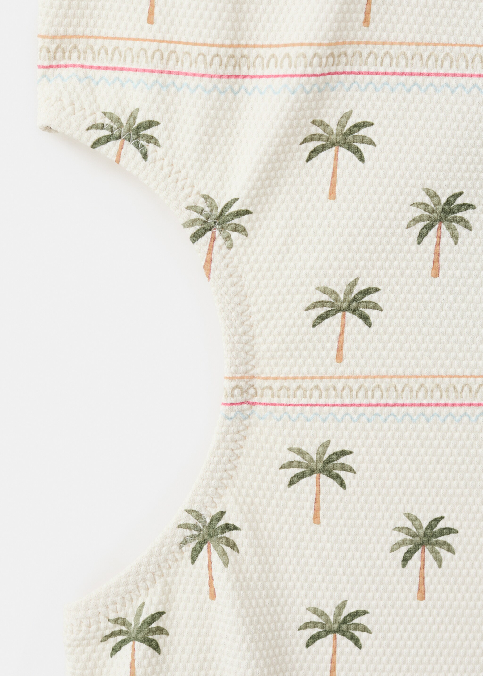 Palm trees print swimsuit trunks - Details of the article 0, White. Ref: 27077892-00.