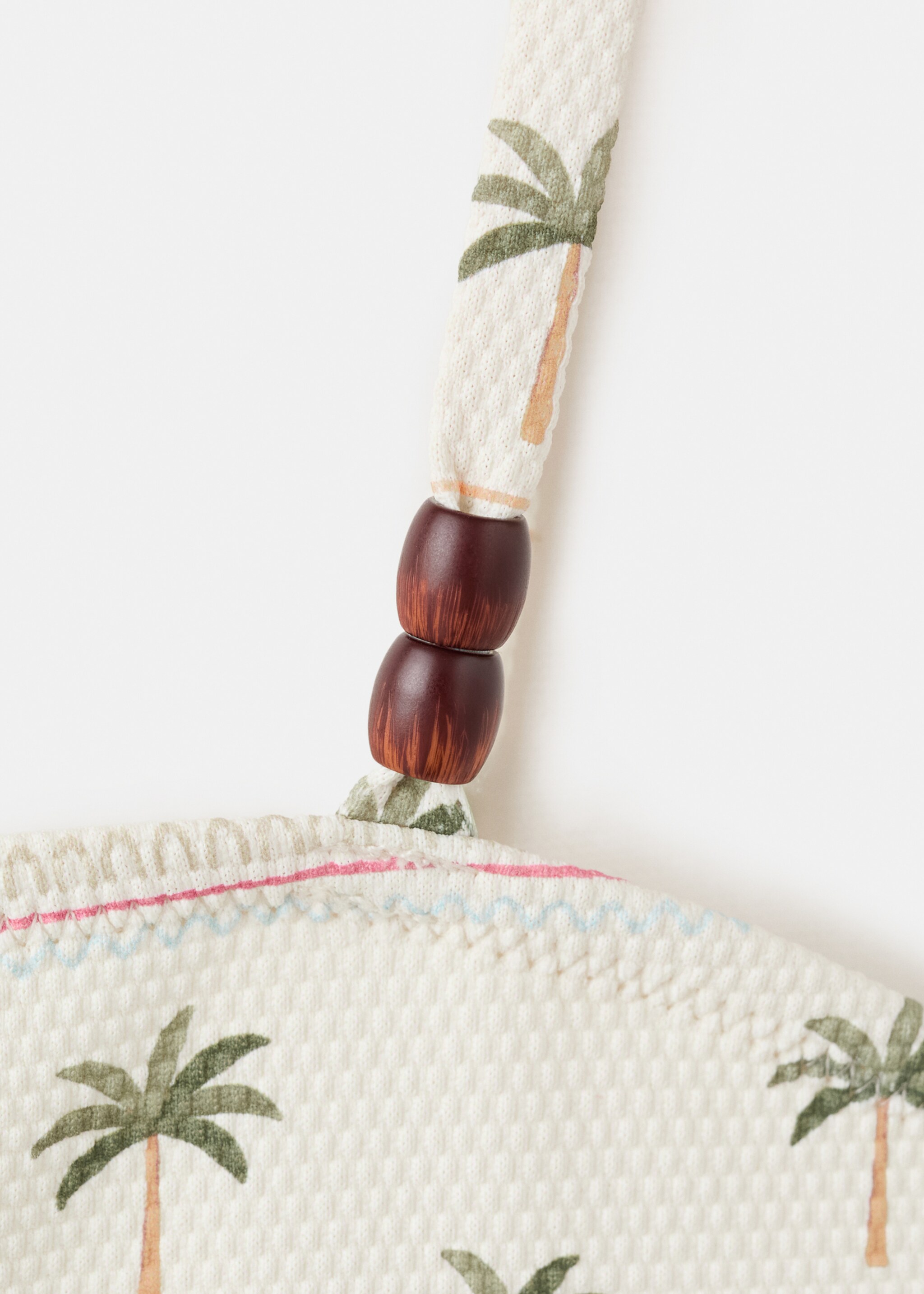 Palm trees print swimsuit trunks - Details of the article 8, White. Ref: 27077892-00.