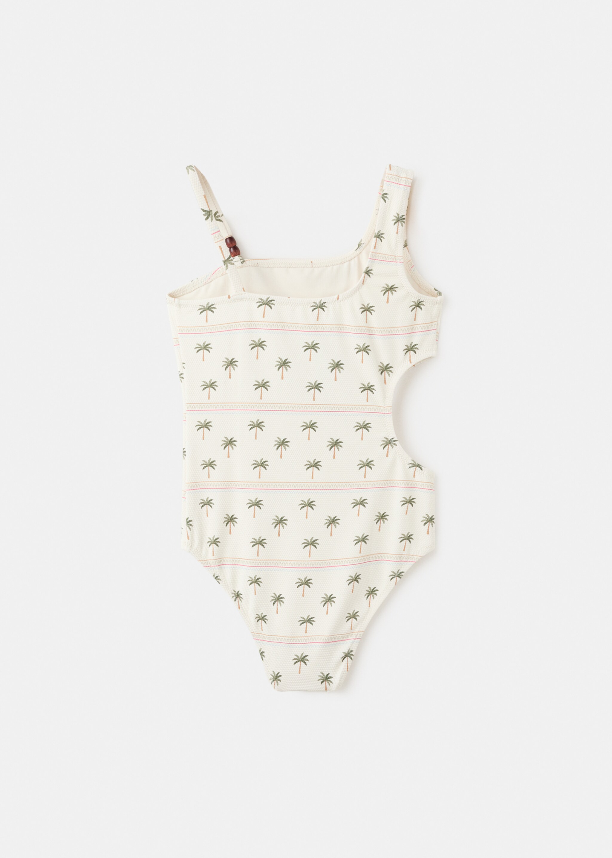 Palm trees print swimsuit trunks - Reverse of the article, White. Ref: 27077892-00.