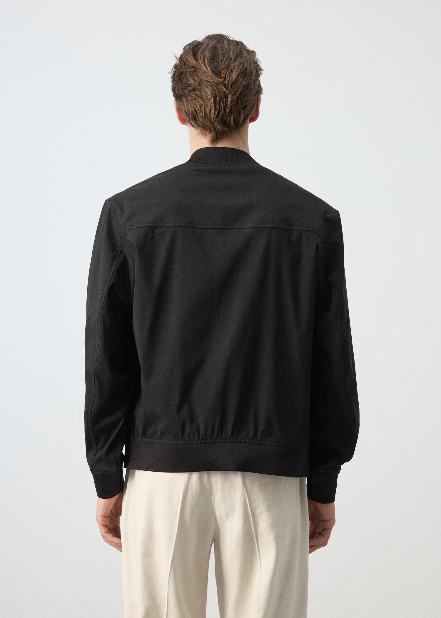 Straight lyocell bomber - Reverse of the article