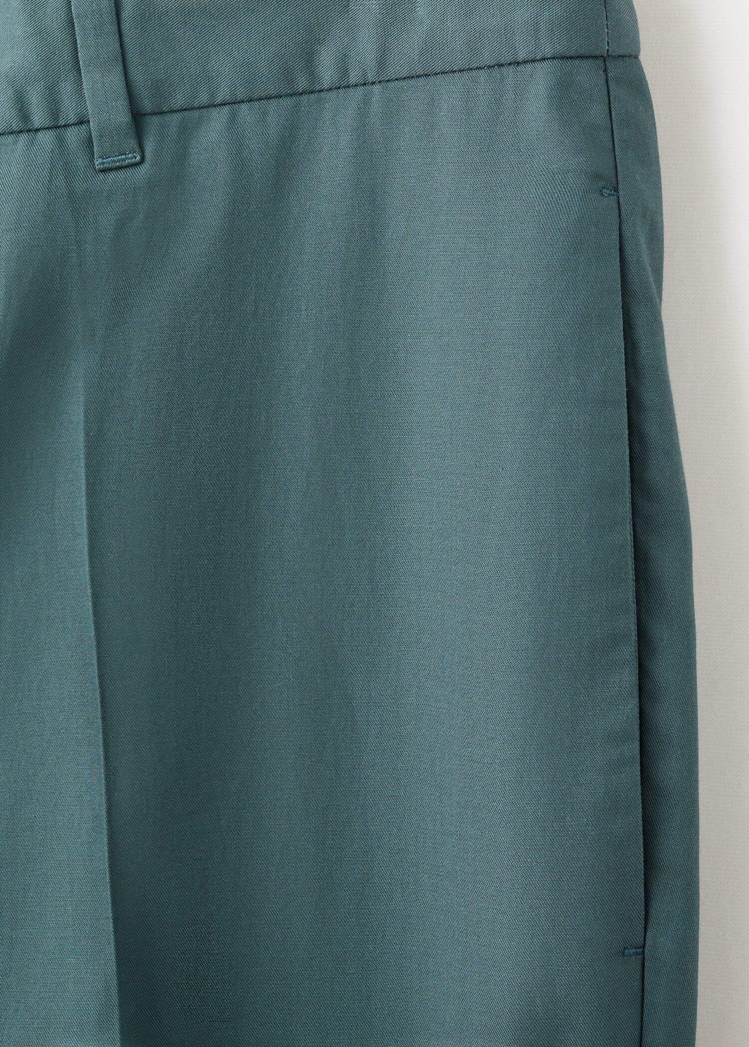 Regular-fit lyocell trousers - Details of the article 0
