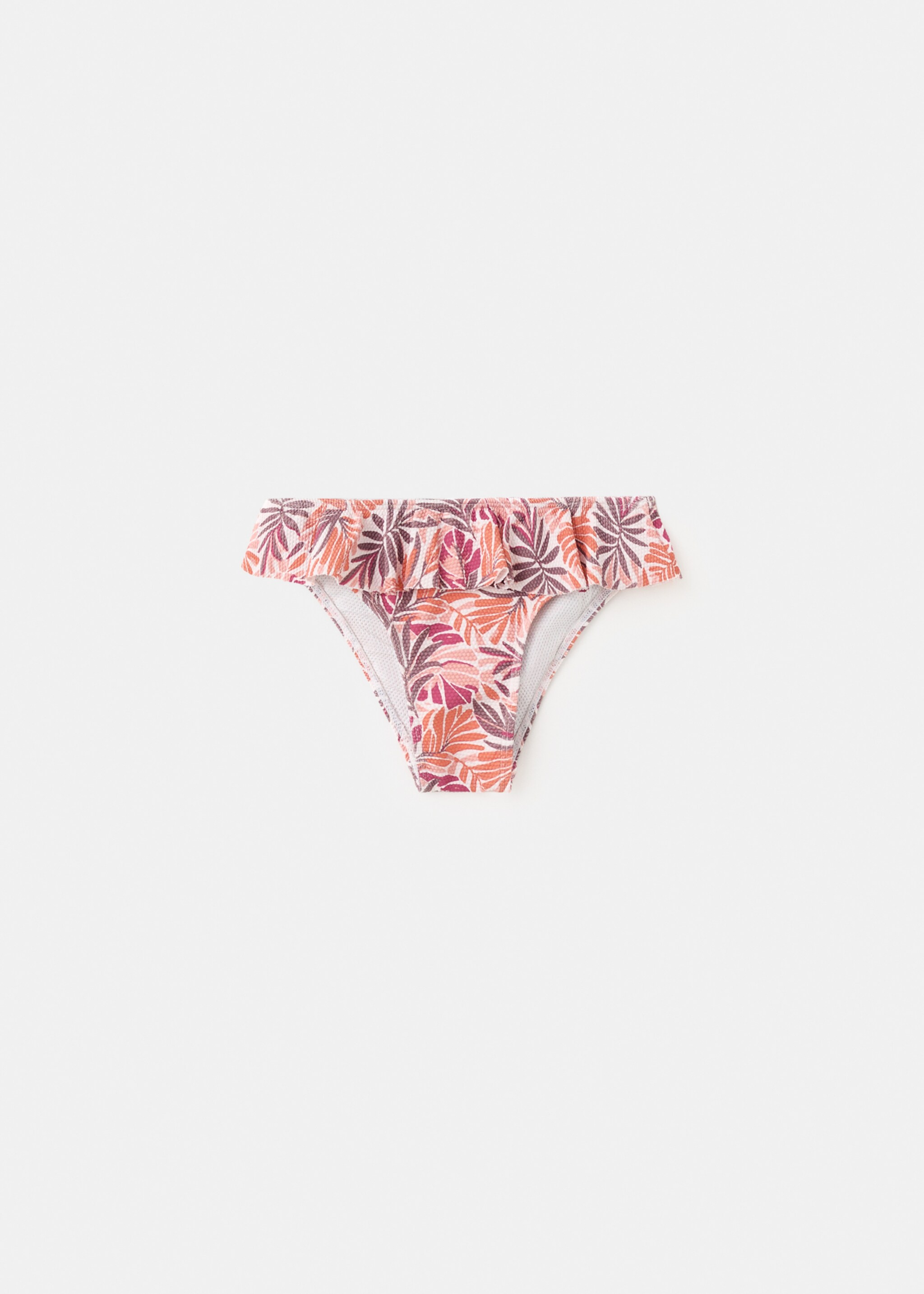 Bikini bottoms with ruffles - Article without model, Orange. Ref: 27077895-00.