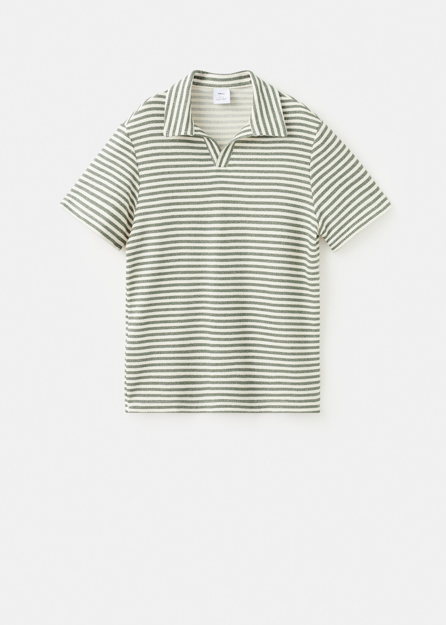 Regular fit textured stripe polo - Article without model