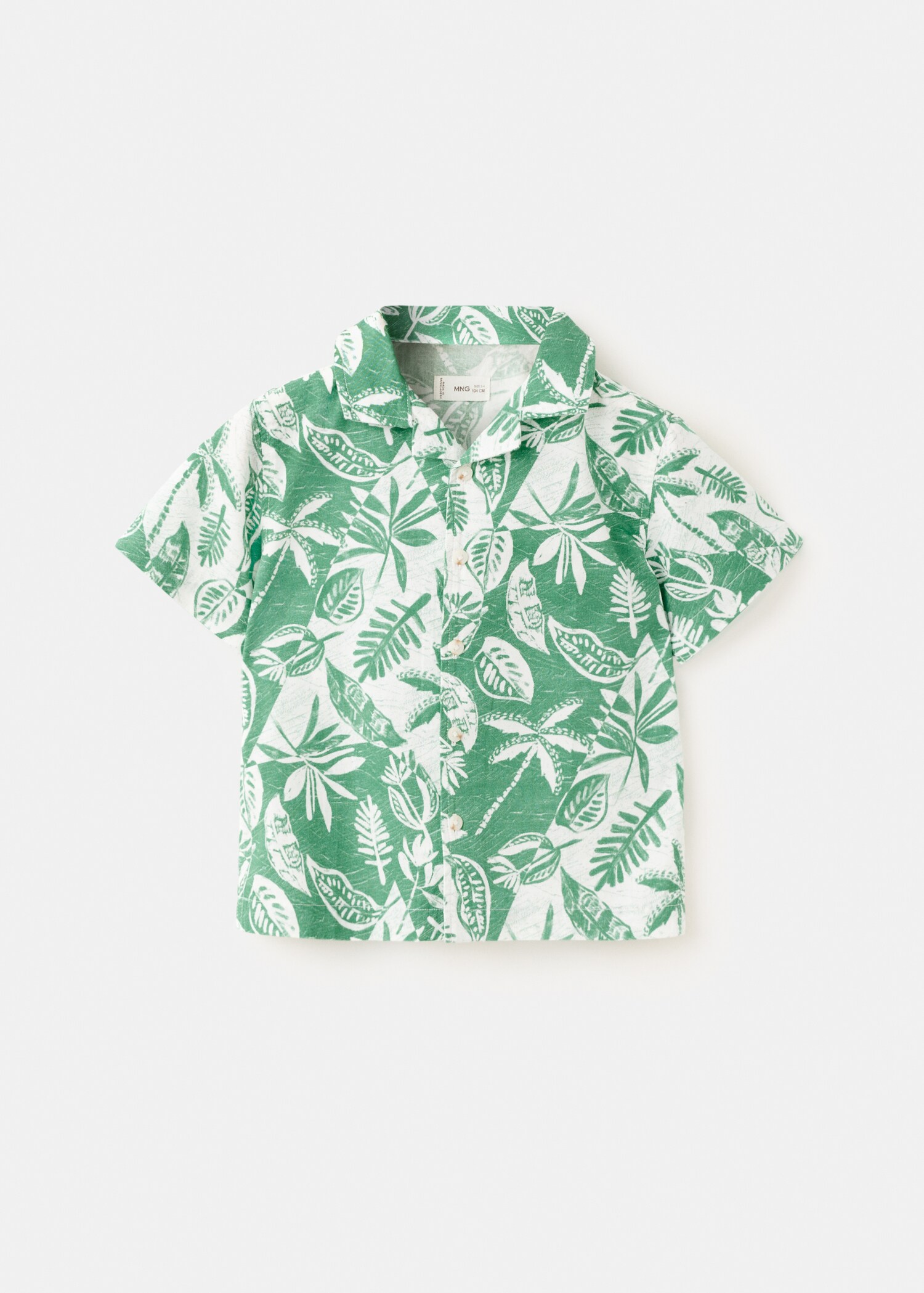 Floral-print cotton shirt - Article without model