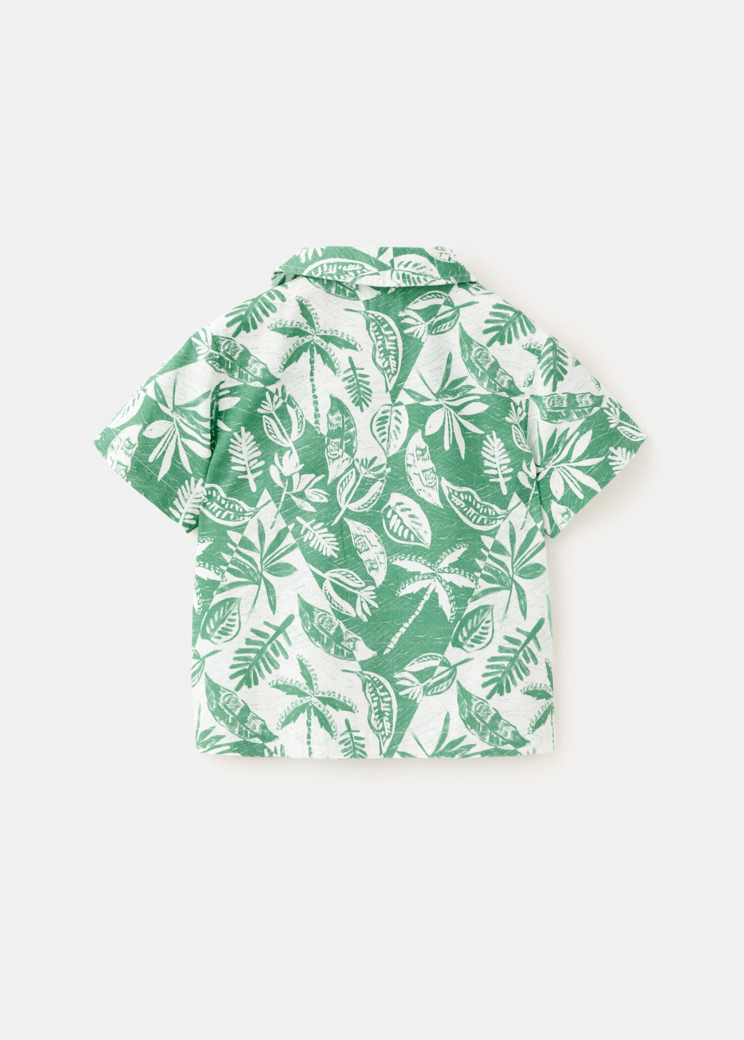 Floral-print cotton shirt - Reverse of the article
