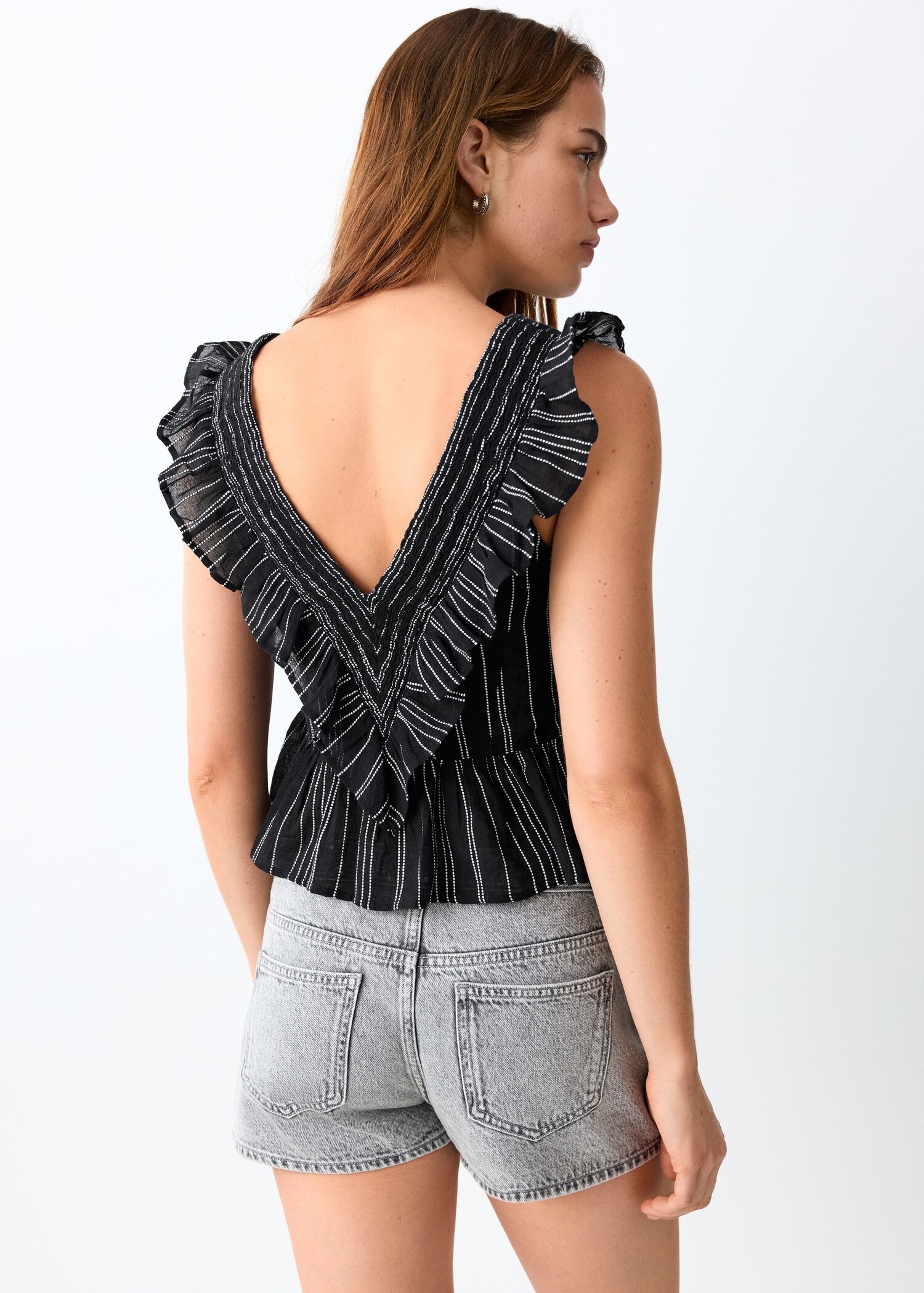 Top brodé volanté - Verso de l’article