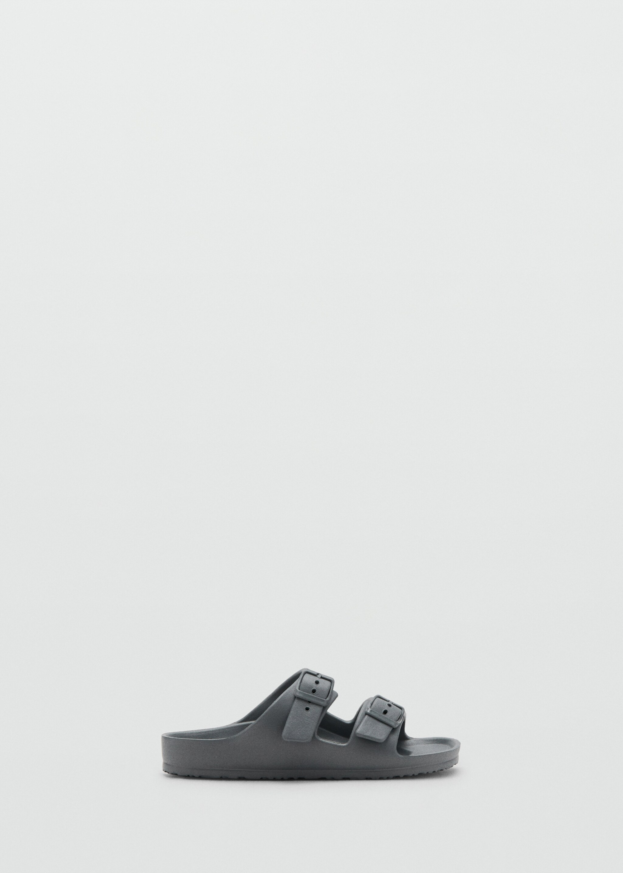 Sandalia engomada hebillas - Artículo sin modelo, Gris antracita. Ref: 27077901-00.