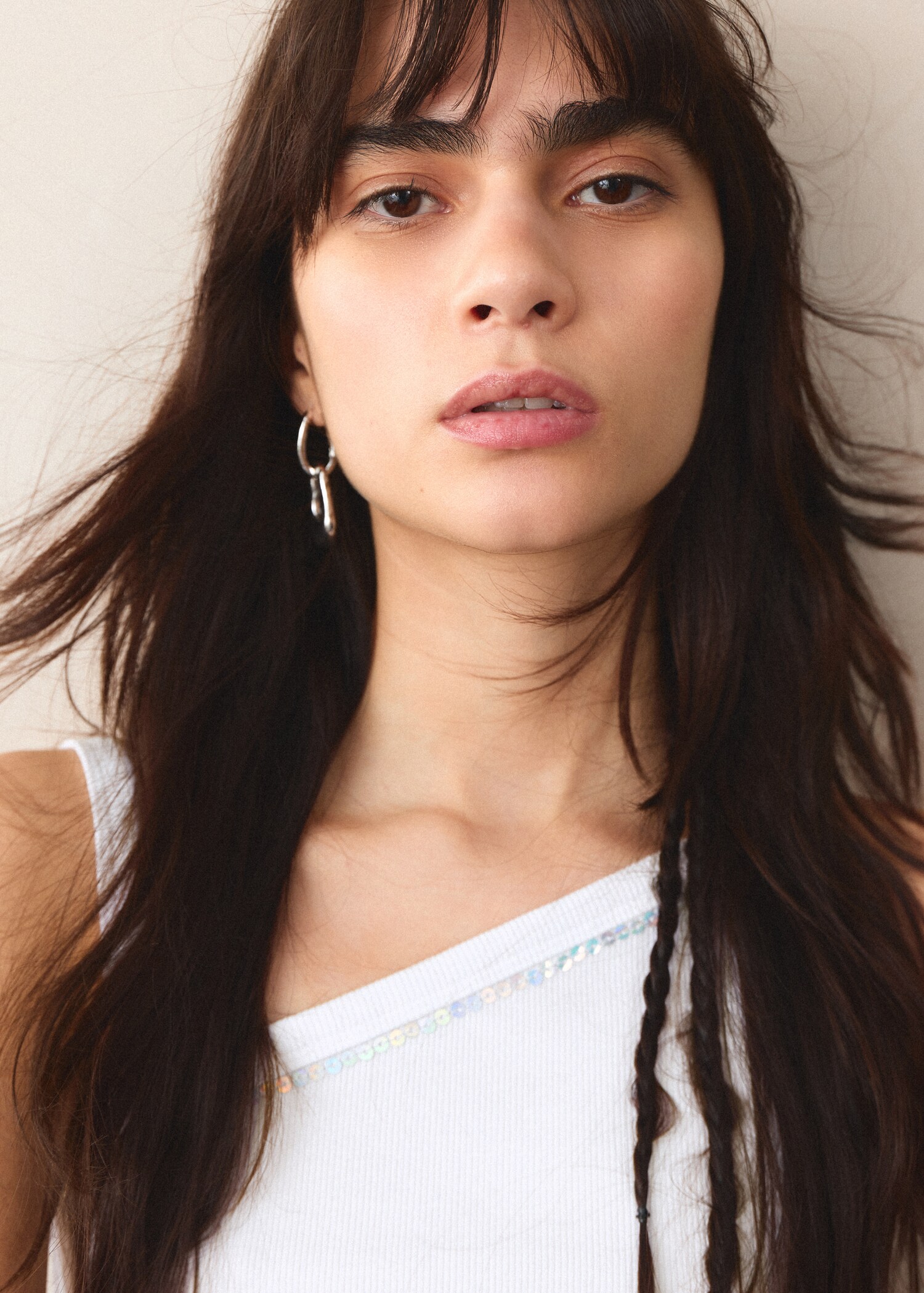 Asymmetrical cotton top - Details of the article 1