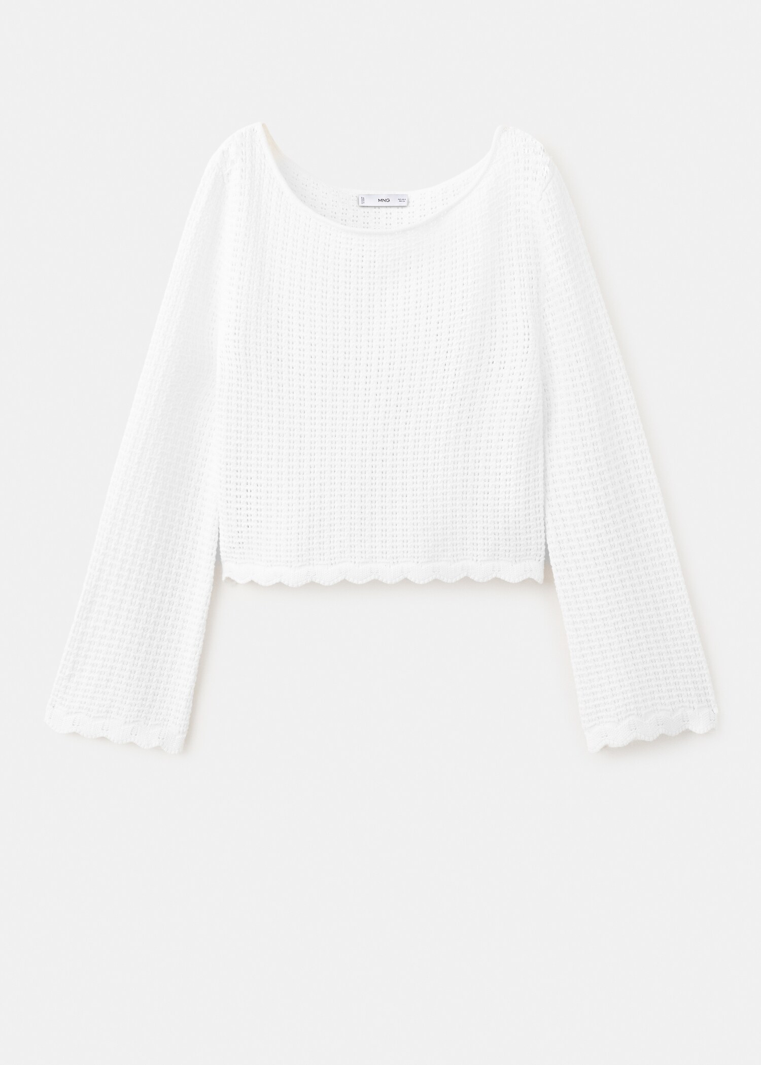 Knitted ribbed sweater - Article without model