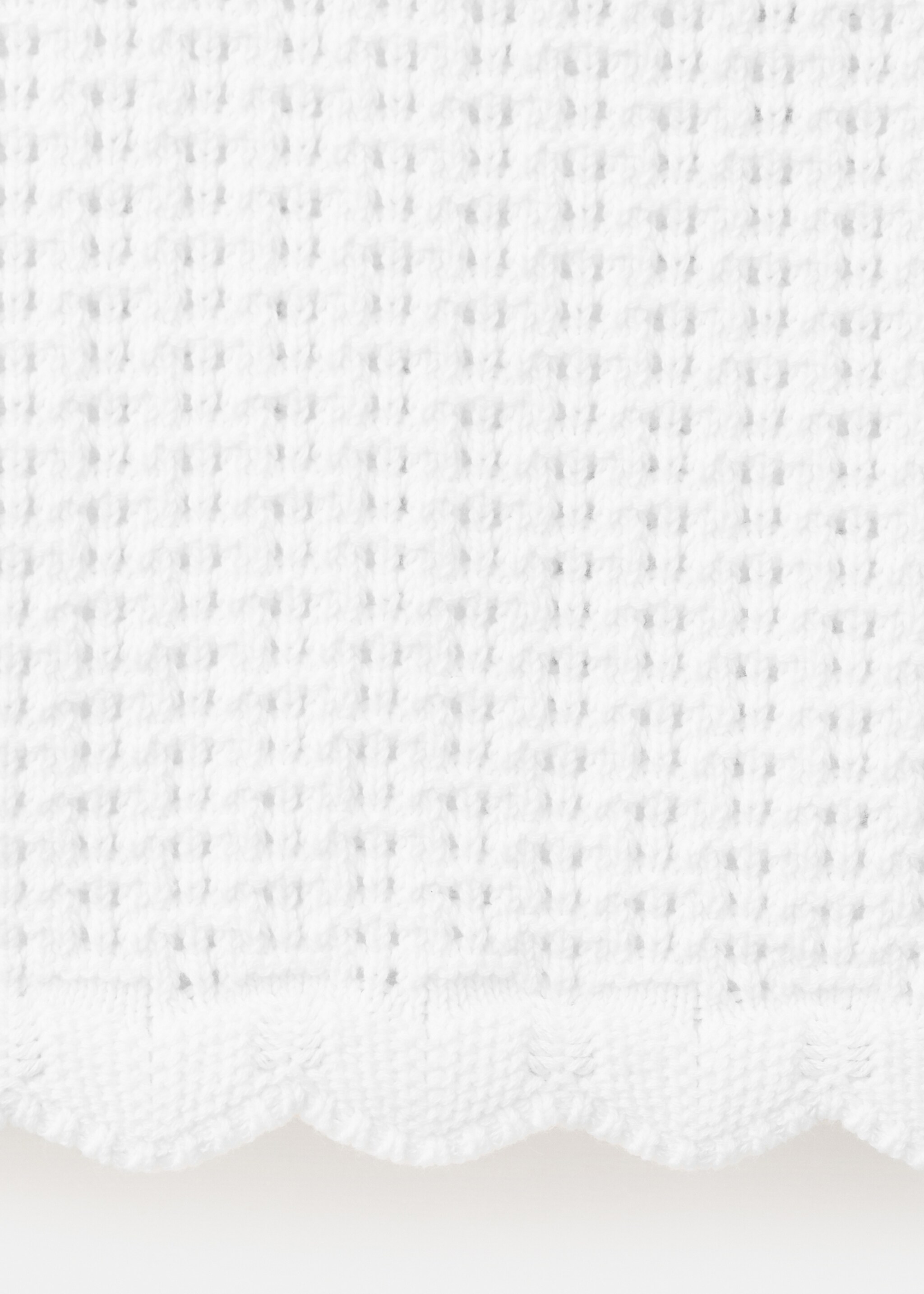 Knitted ribbed sweater - Details of the article 0, White. Ref: 27077907-00.