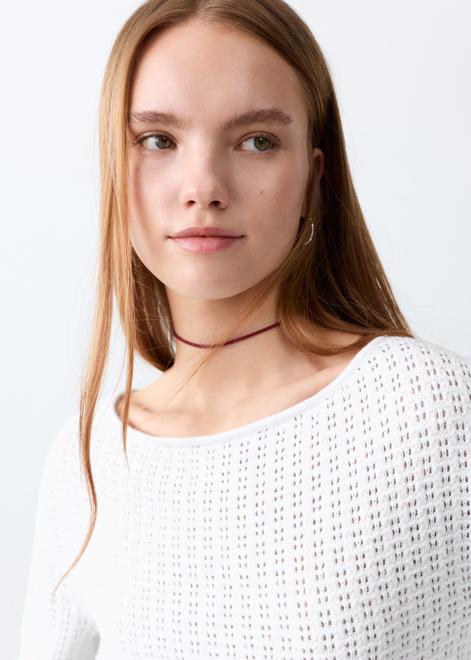 Knitted ribbed sweater - Details of the article 1