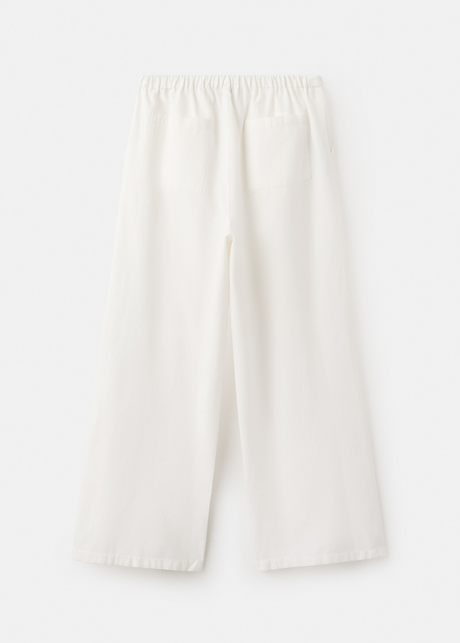 Flowy straight-fit trousers - Reverse of the article