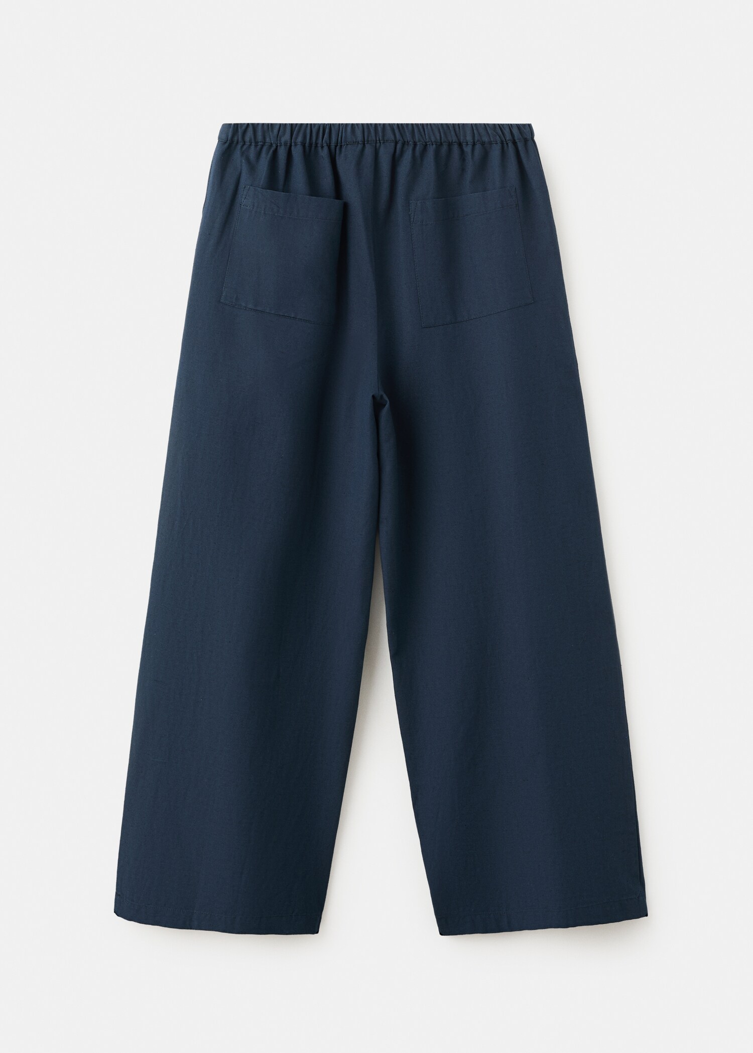 Flowy straight-fit trousers - Reverse of the article