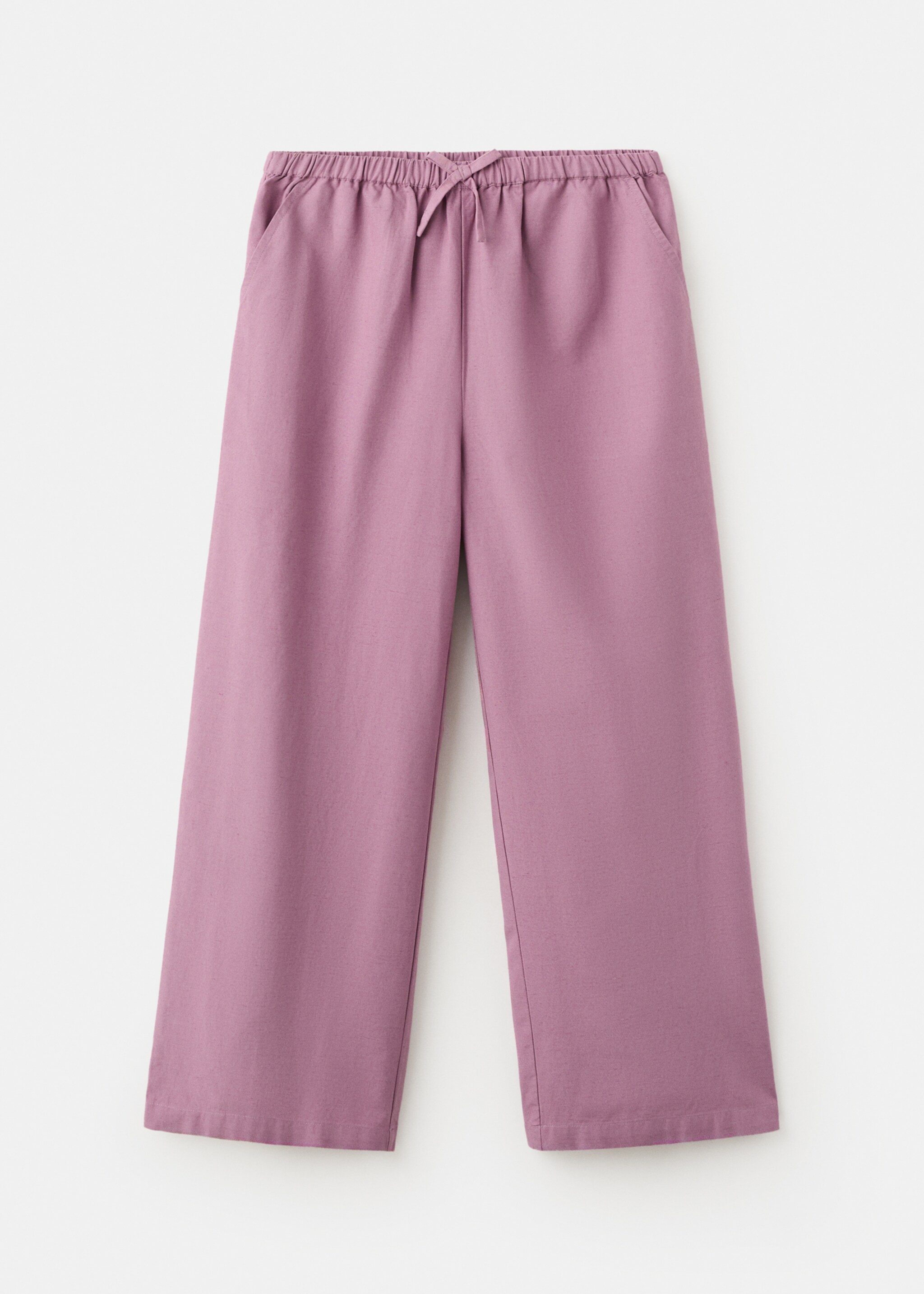 Flowy straight-fit trousers - Article without model, Light/Pastel Purple. Ref: 27077908-00.