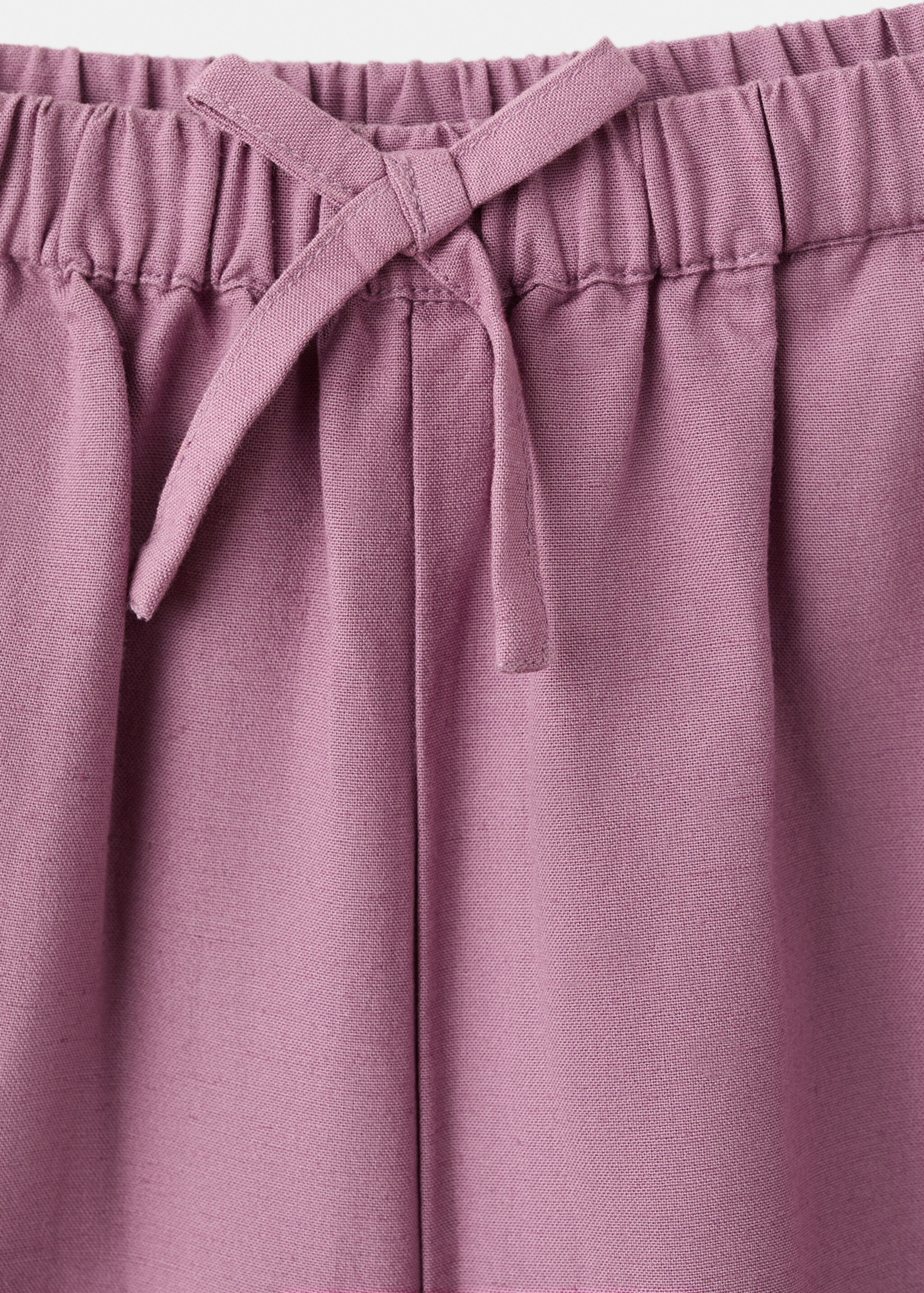 Flowy straight-fit trousers - Details of the article 8, Light/Pastel Purple. Ref: 27077908-00.