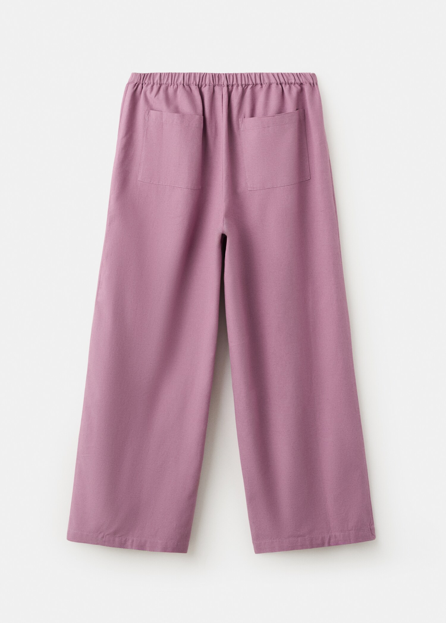 Flowy straight-fit trousers - Reverse of the article