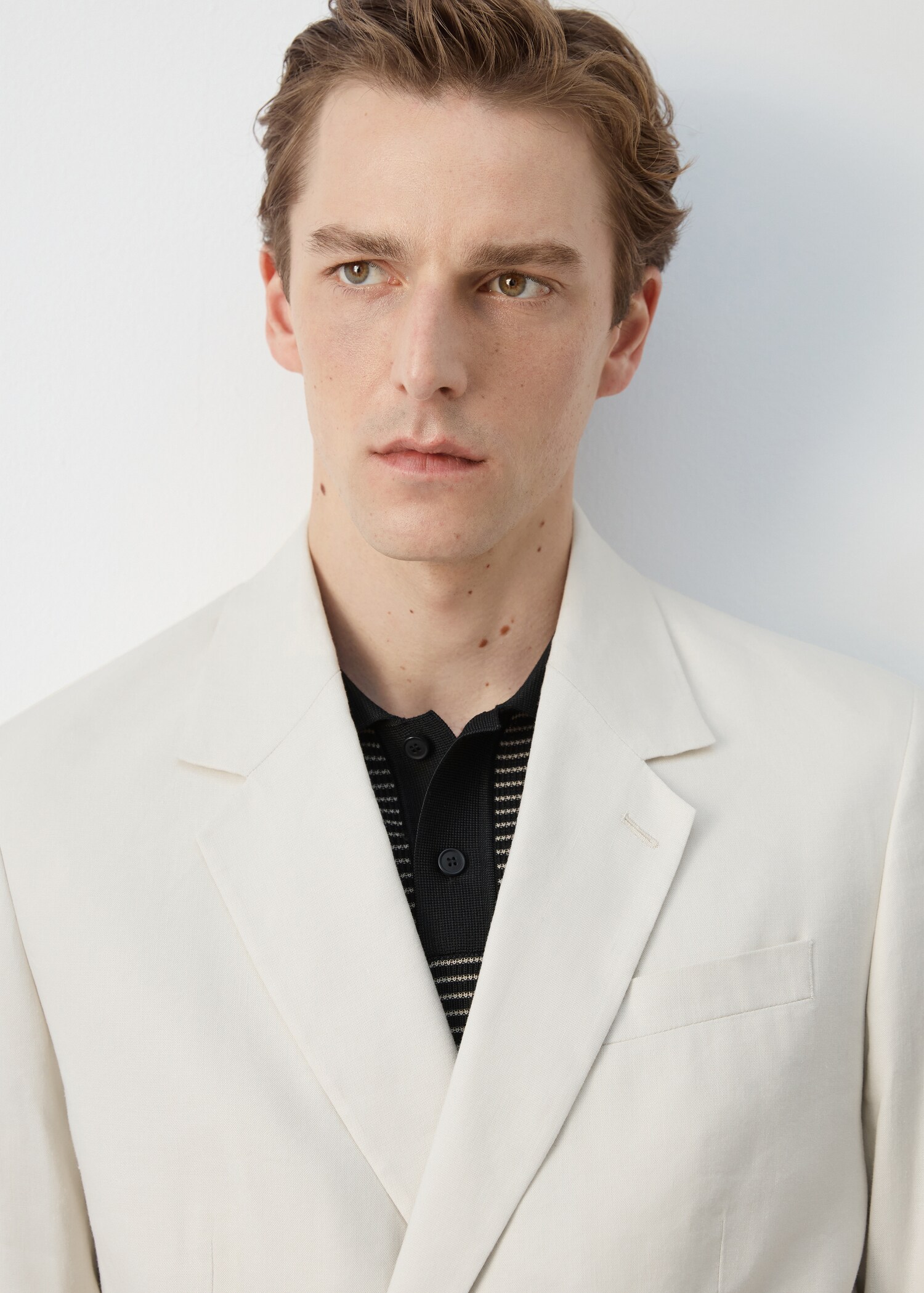 Boston regular-fit double-breasted suit jacket - Details of the article 1