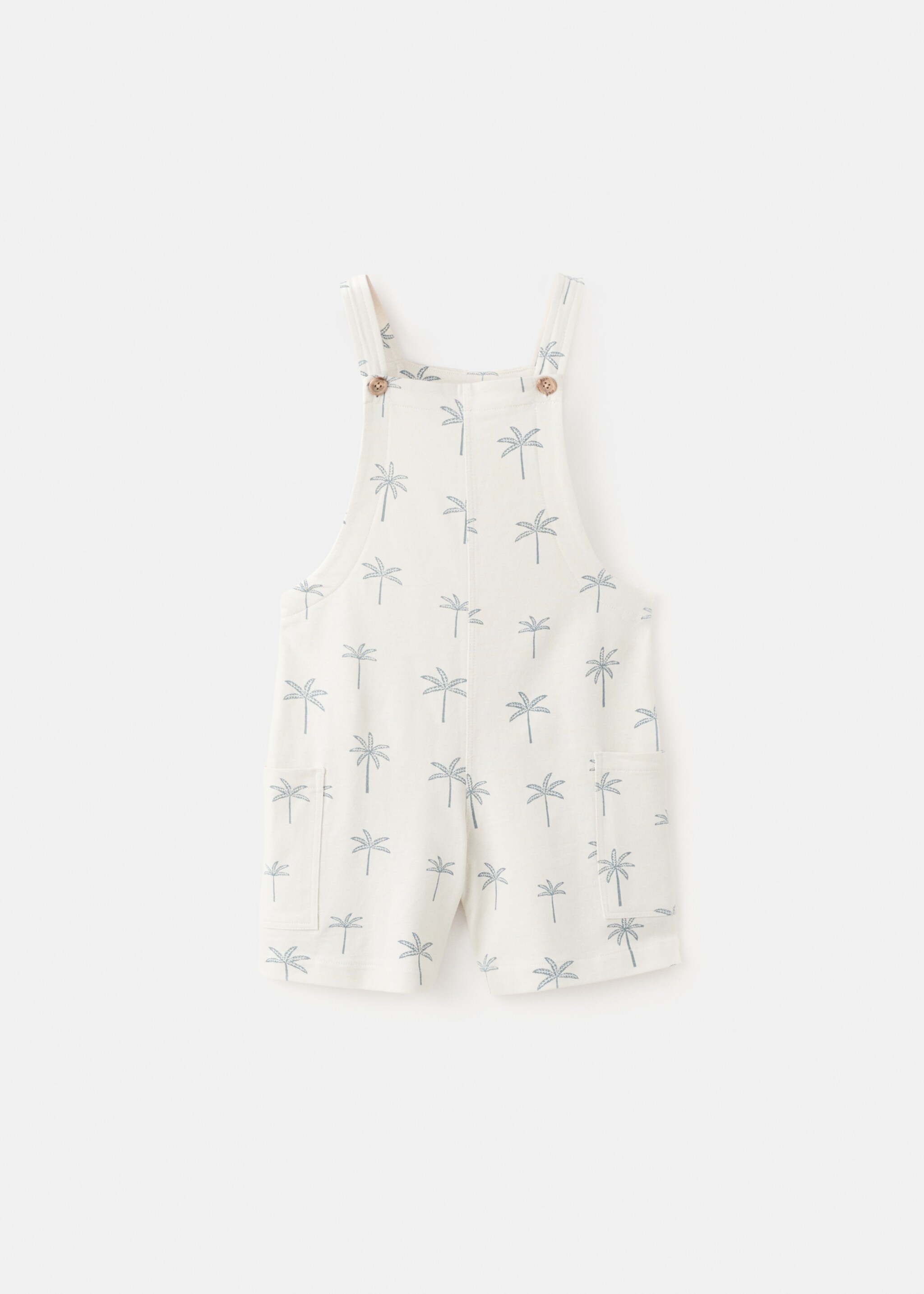 Cotton dungarees - Article without model, Ice Grey. Ref: 27077912-00.