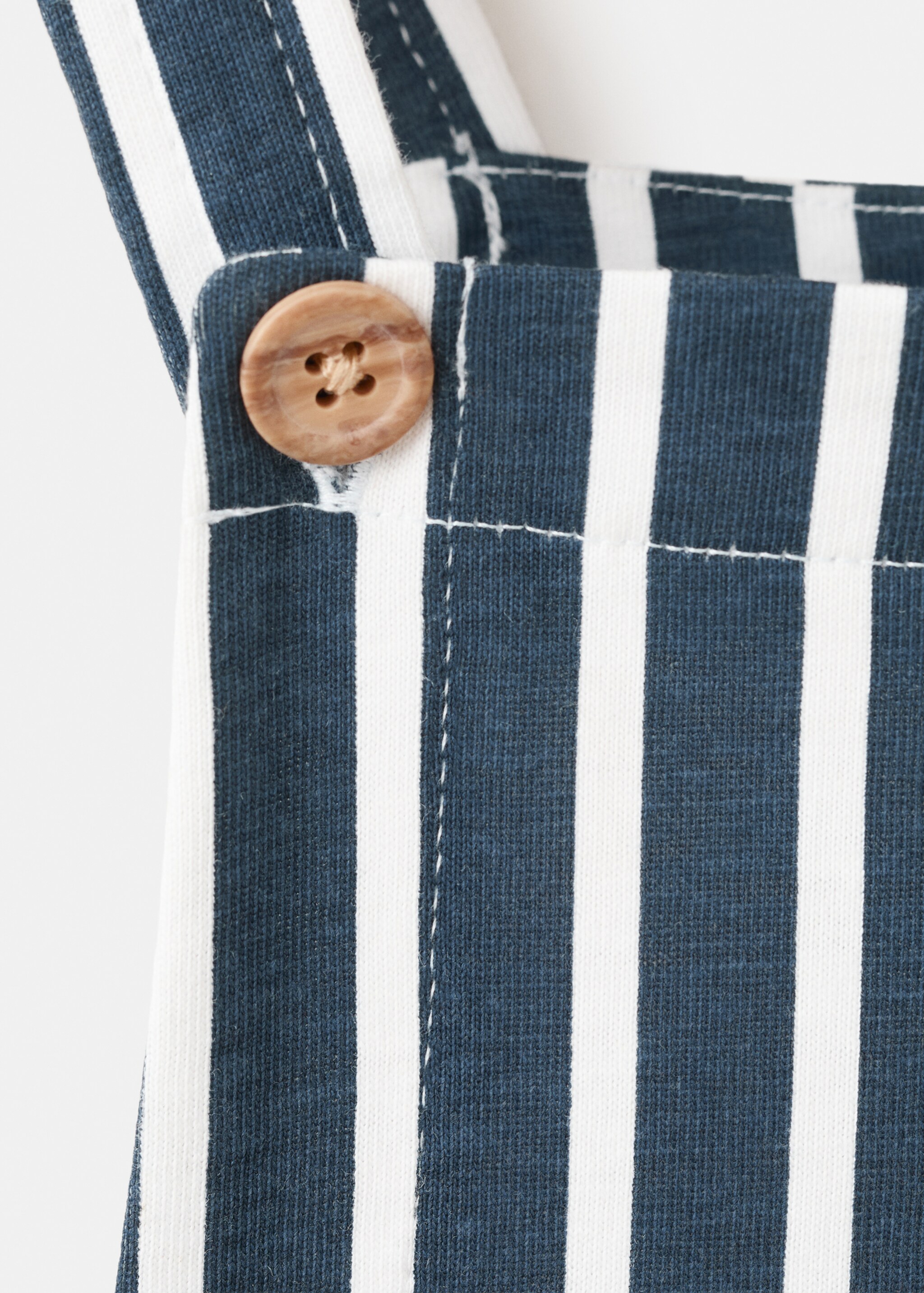 Cotton dungarees - Details of the article 8, Navy. Ref: 27077912-00.