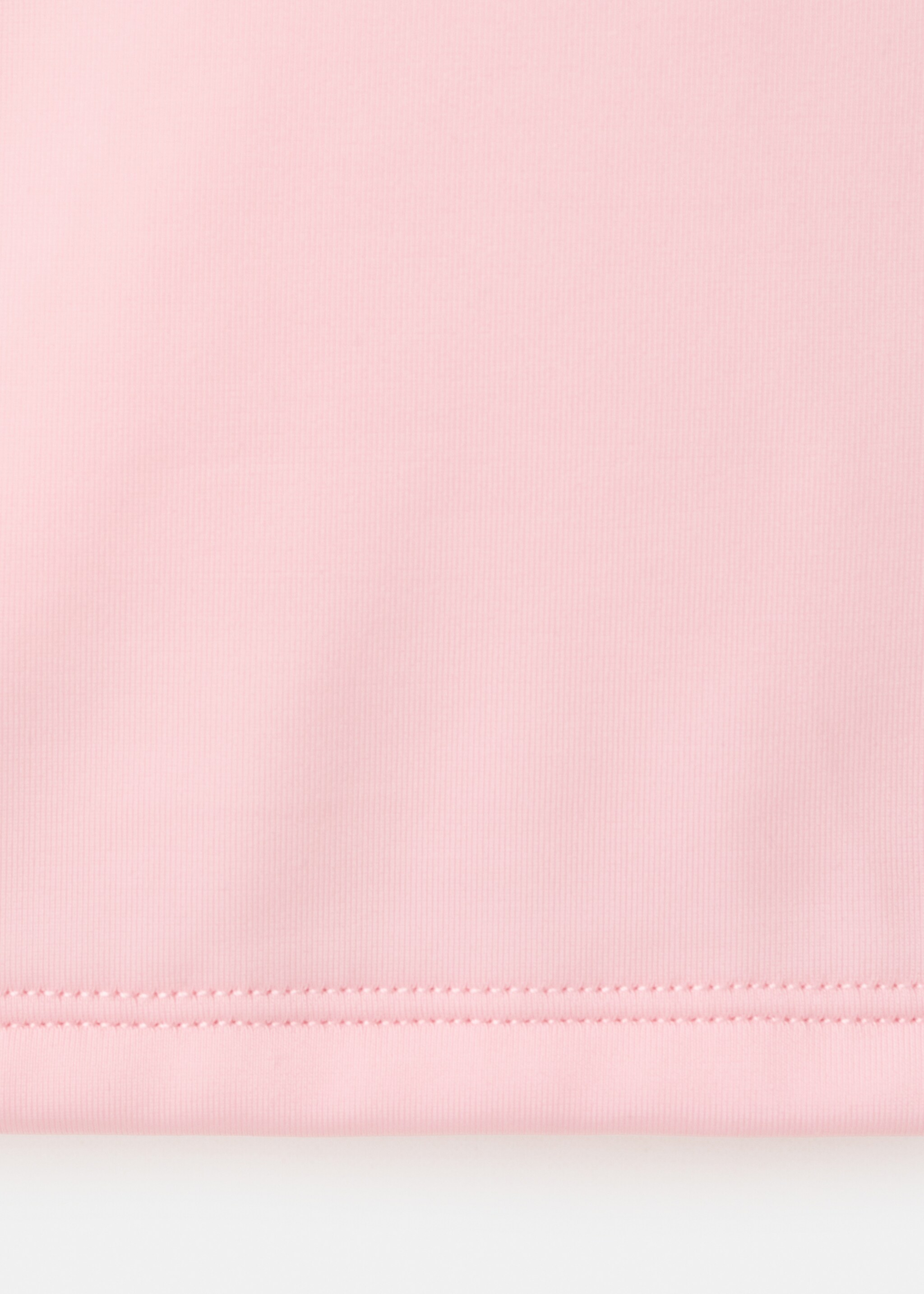 Neoprene-effect T-shirt - Details of the article 0, Pink. Ref: 27077914-00.