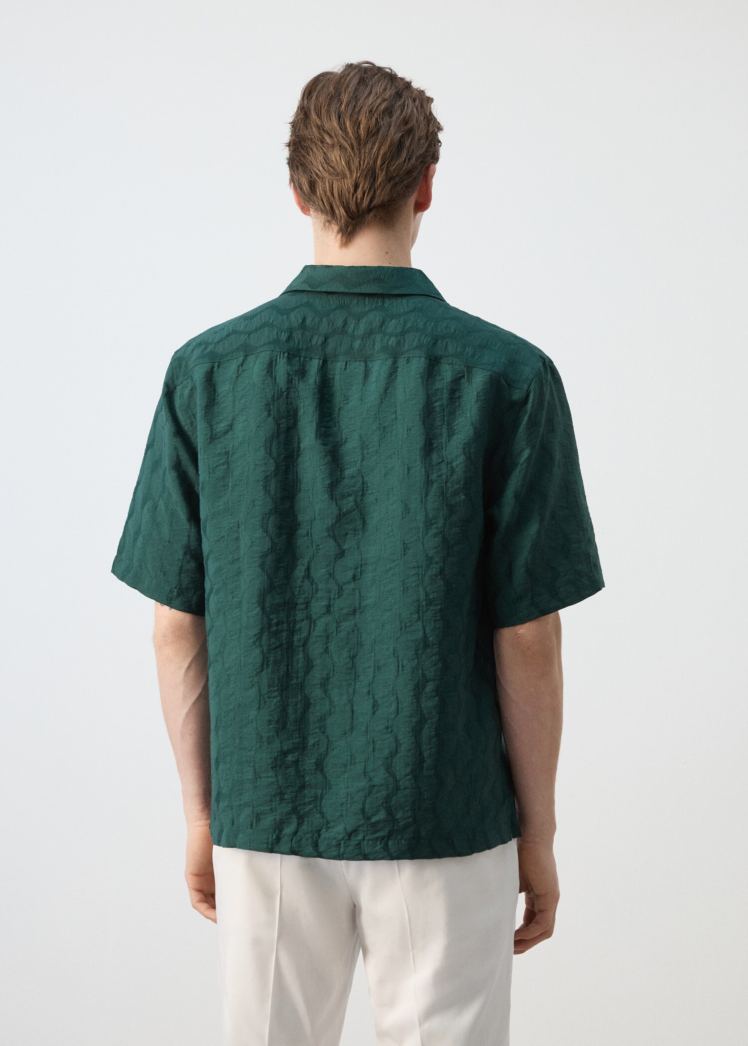 Regular Fit-Hemd aus Lyocell - Rückseite des Artikels